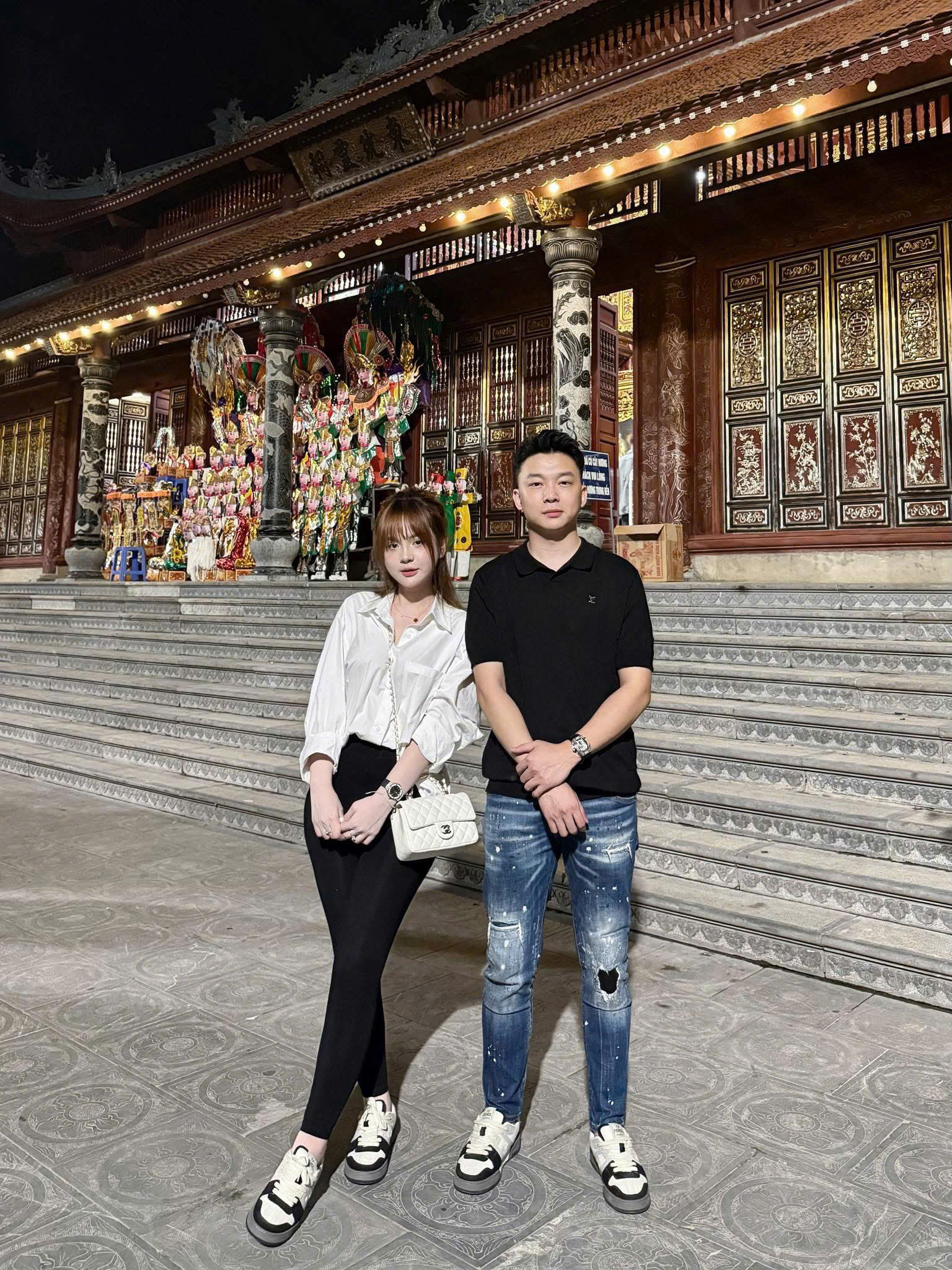 Giày sneaker Fendi FF Đen nhung phối Trắng Xám Like Auth fullbox MK