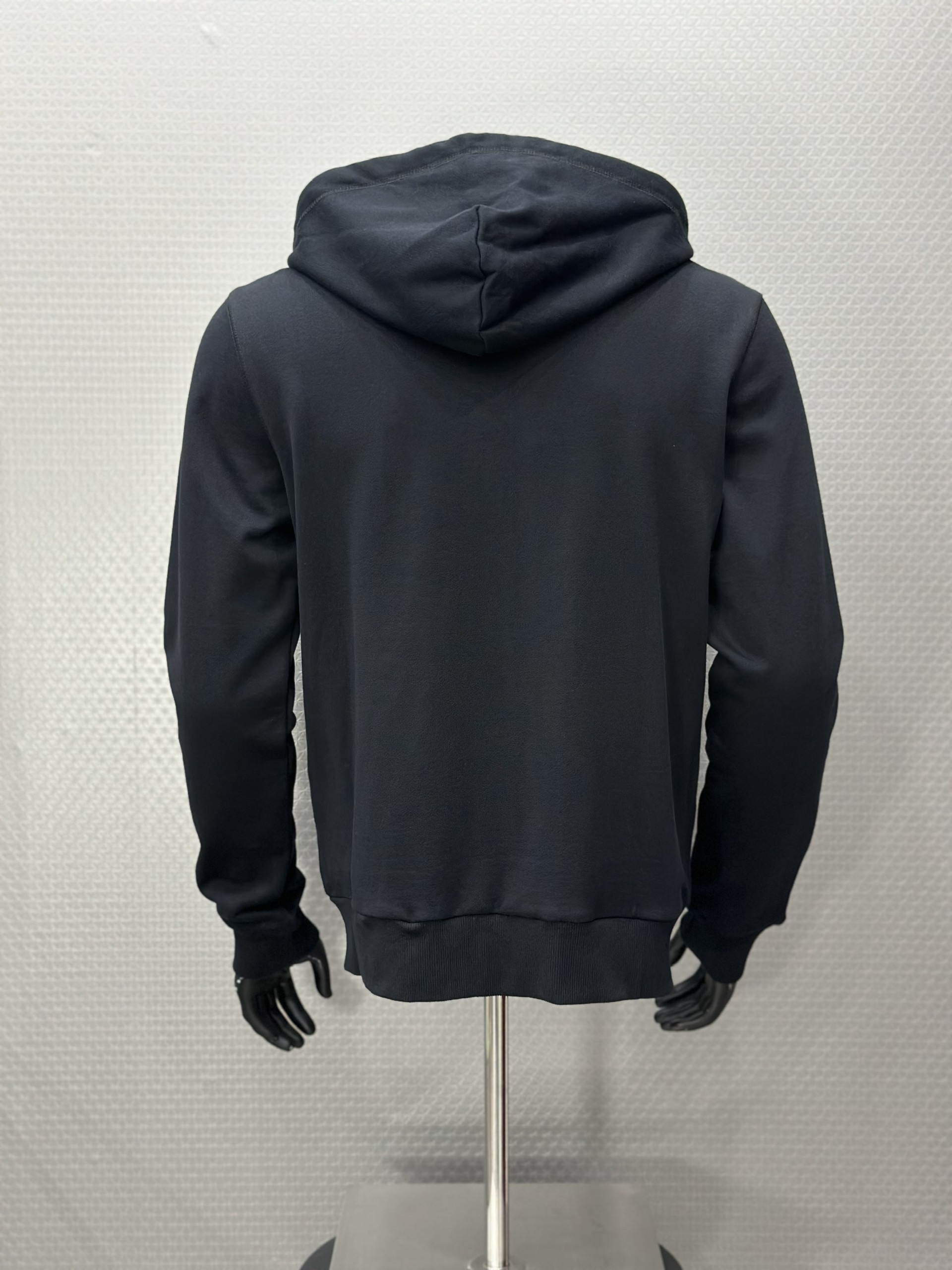 Áo khoác nỉ có mũ Dolce Gabbana DG Đen log tag sắt vuông thêu ngực Like Auth VTN