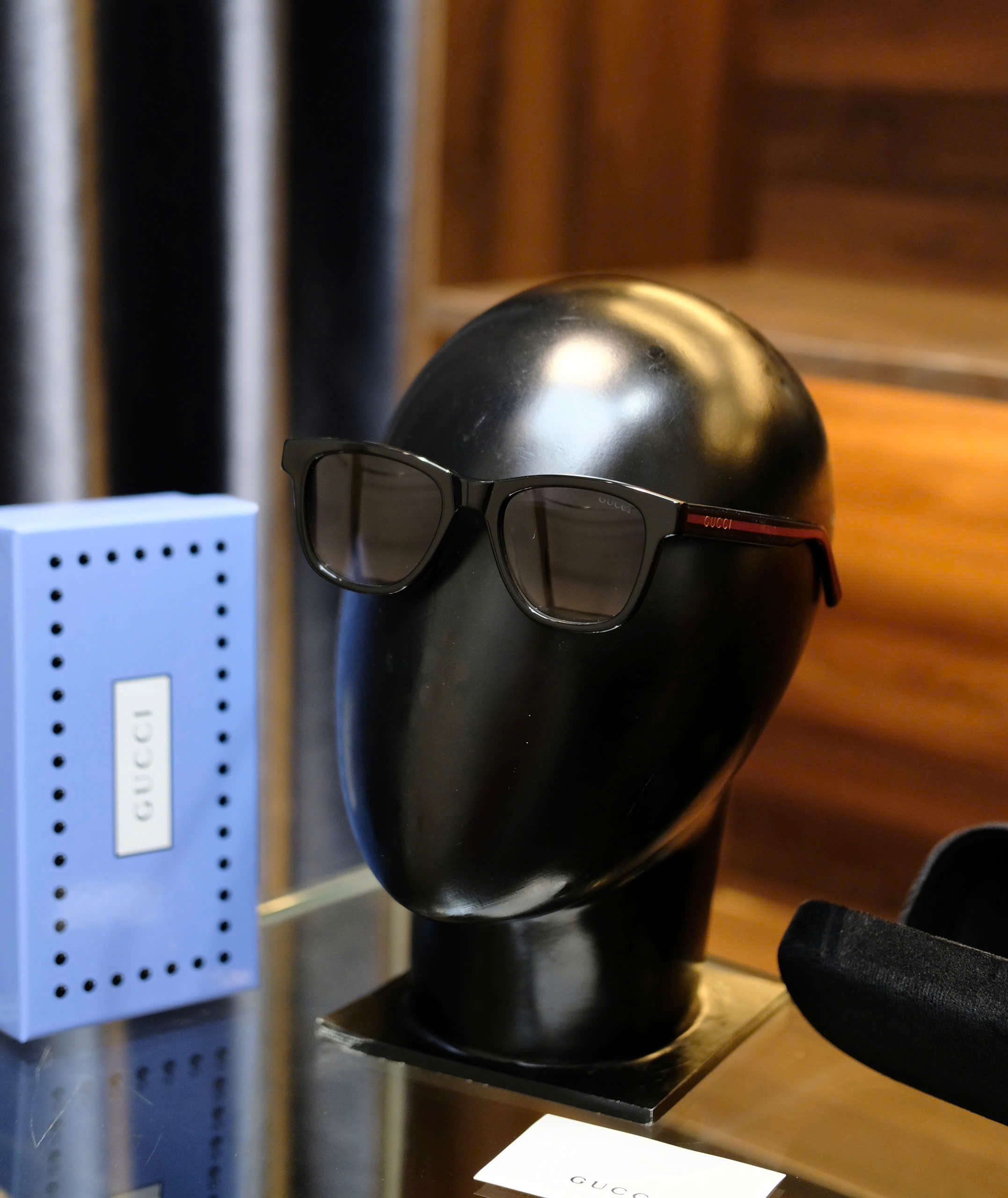 Kính mắt thời trang Gucci GC Đen phối Đỏ gọng Like Auth fullbox DDT