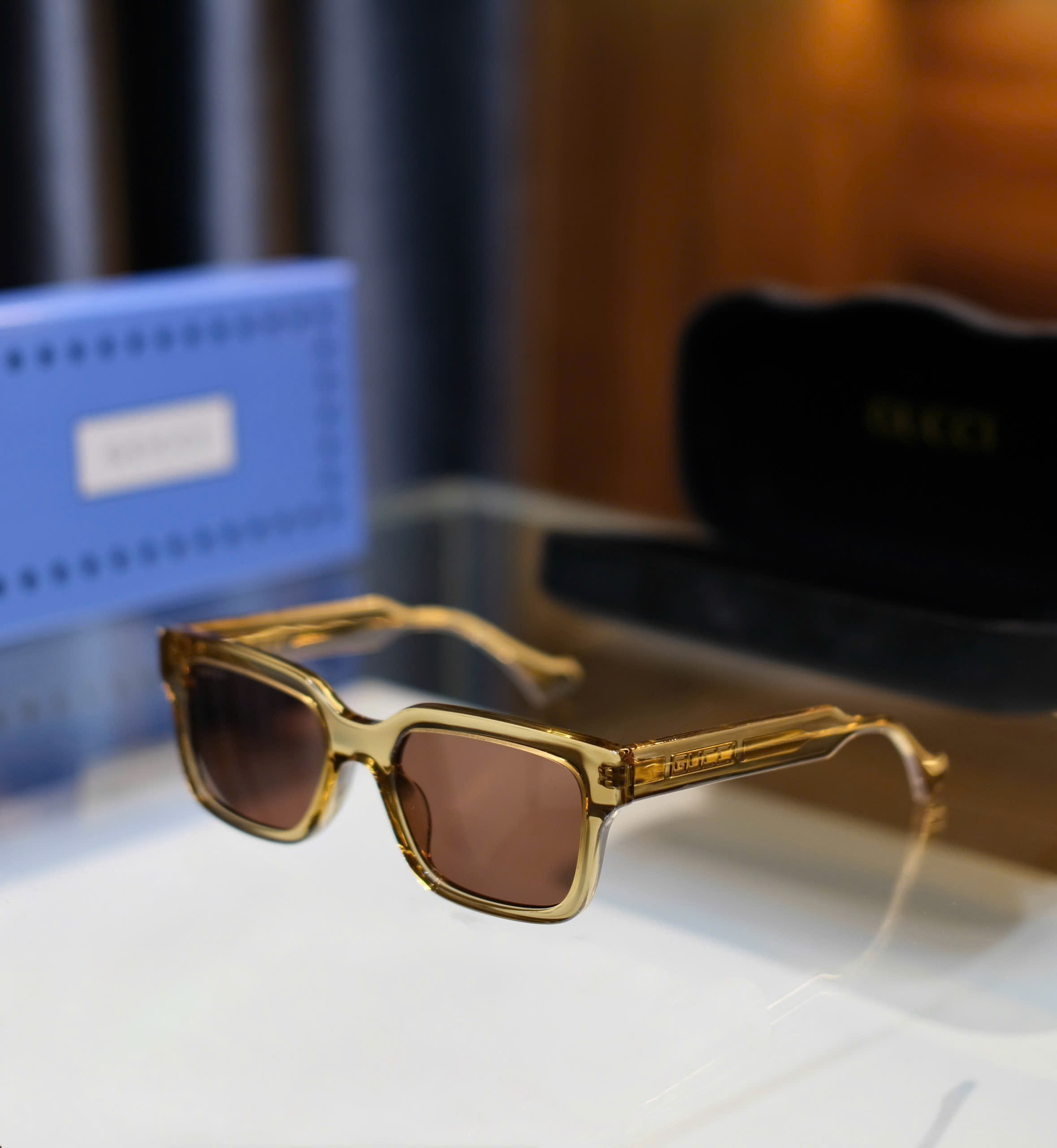 Kính mắt thời trang Gucci GC Nâu Like Auth fullbox DDT