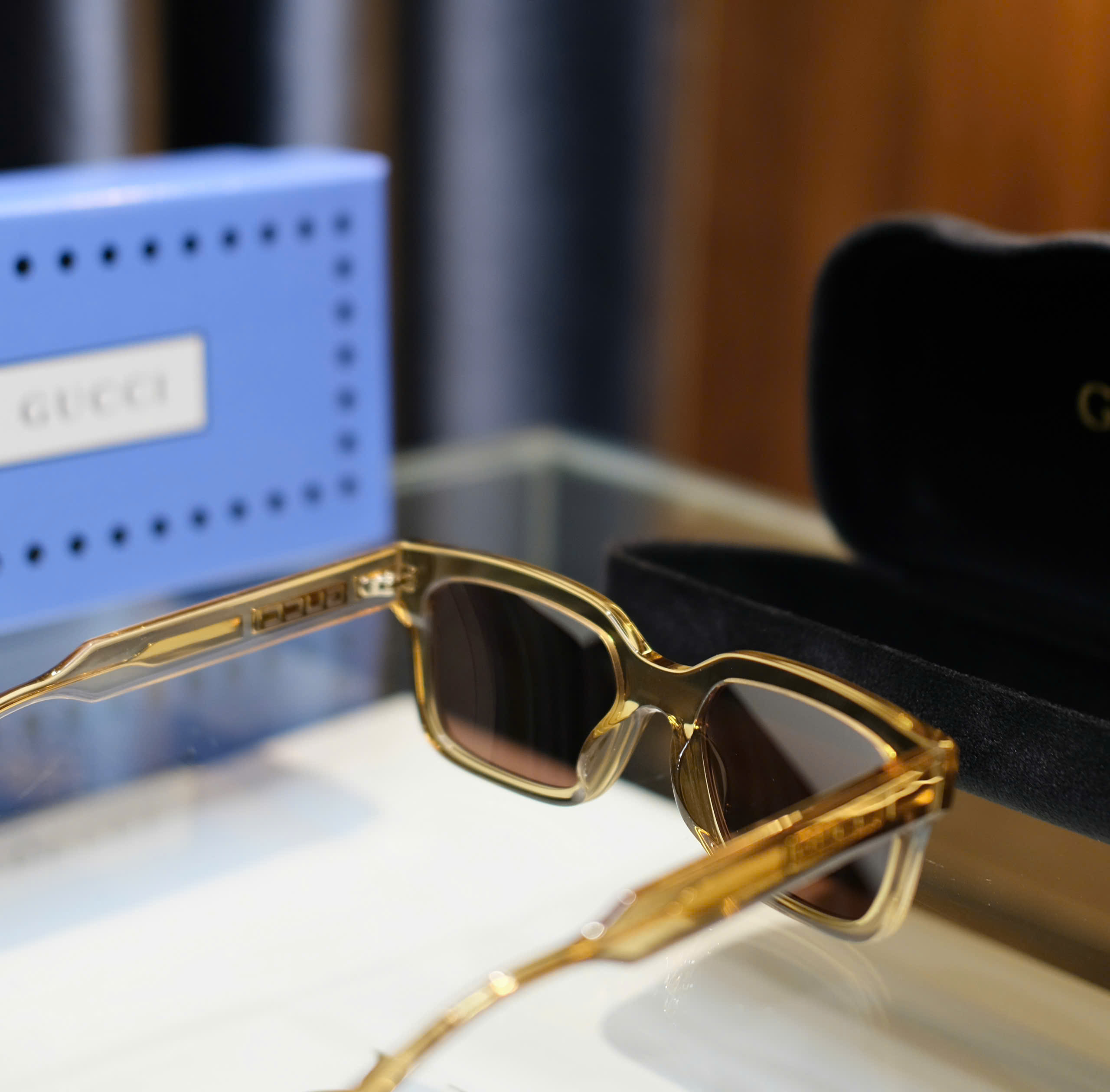 Kính mắt thời trang Gucci GC Nâu Like Auth fullbox DDT