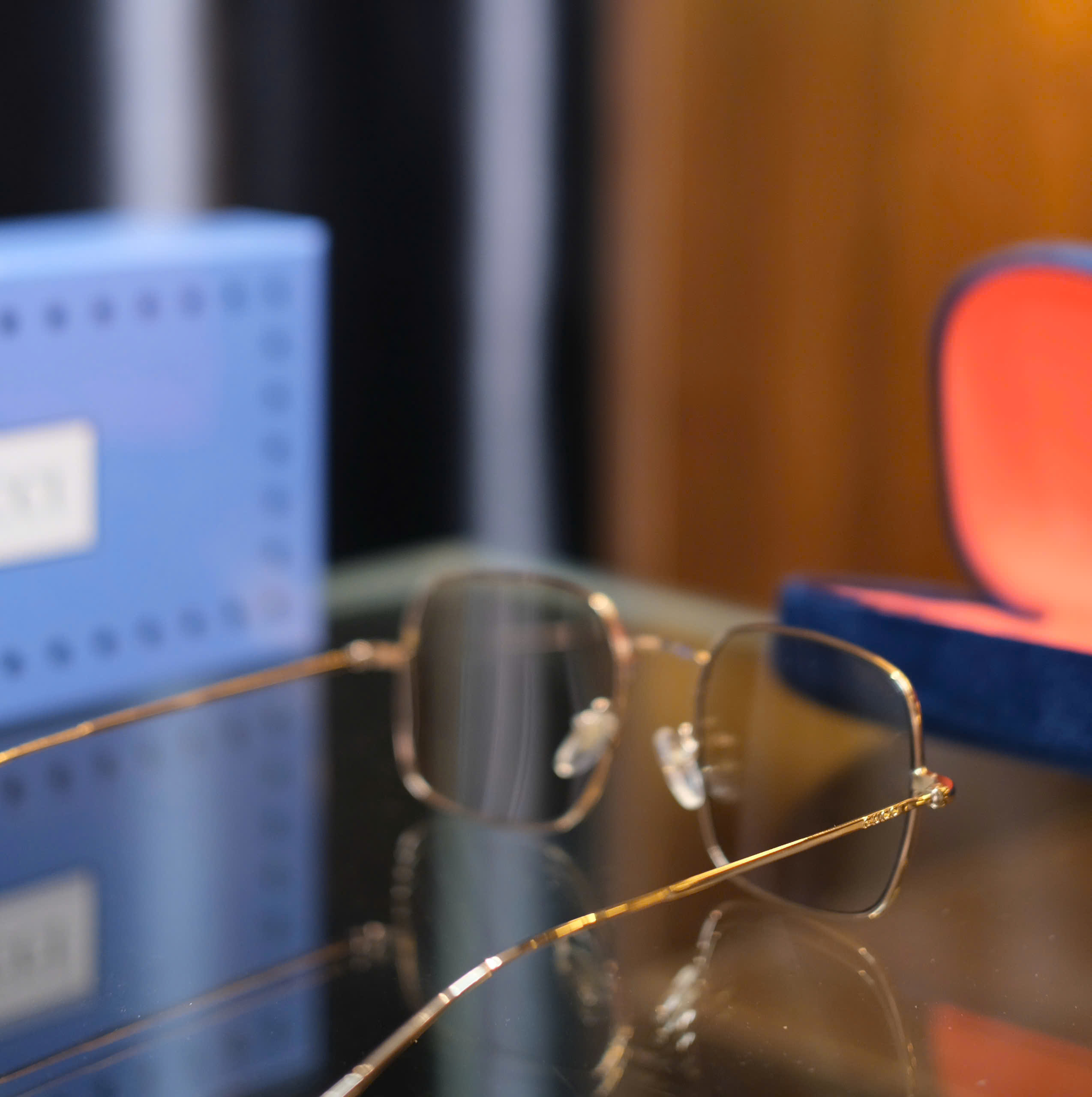 Kính mắt thời trang Gucci GC Vàng kim loại Like Auth fullbox DDT