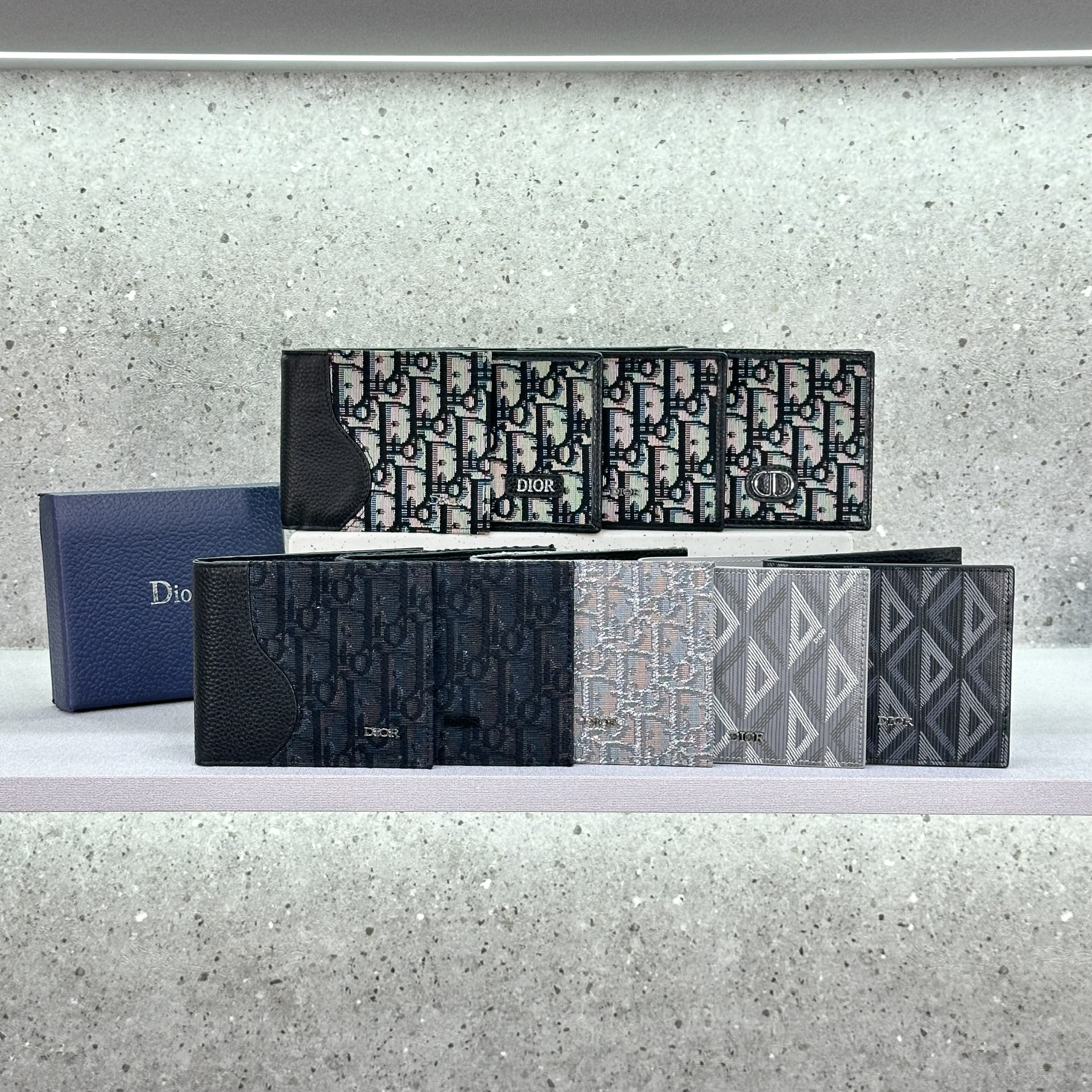 Ví ngắn gập Dior CD họa tiết các mẫu các màu Like Auth fullbox túi thẻ phụ kiện VTN
