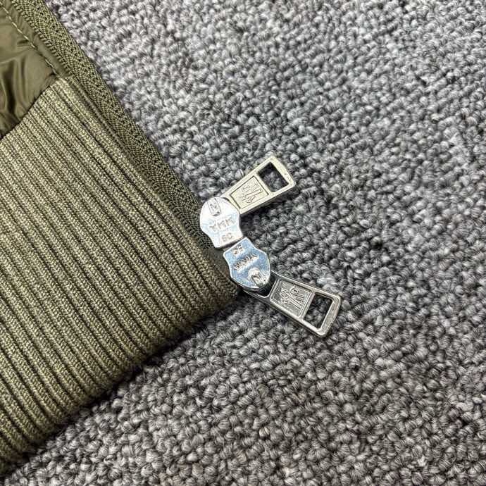 Áo khoác phao Moncler 8011 Xanh Rêu túi ngực tay len Like Auth 48-52 VTN