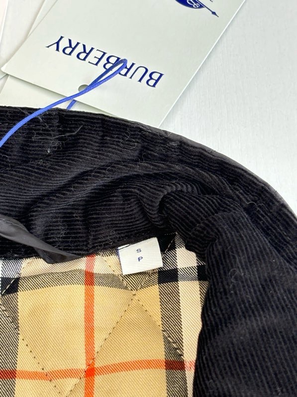 Áo khoác phao Burberry BBR Đen vân Trám kẻ sọc mặt trong Like Auth S-L VTN