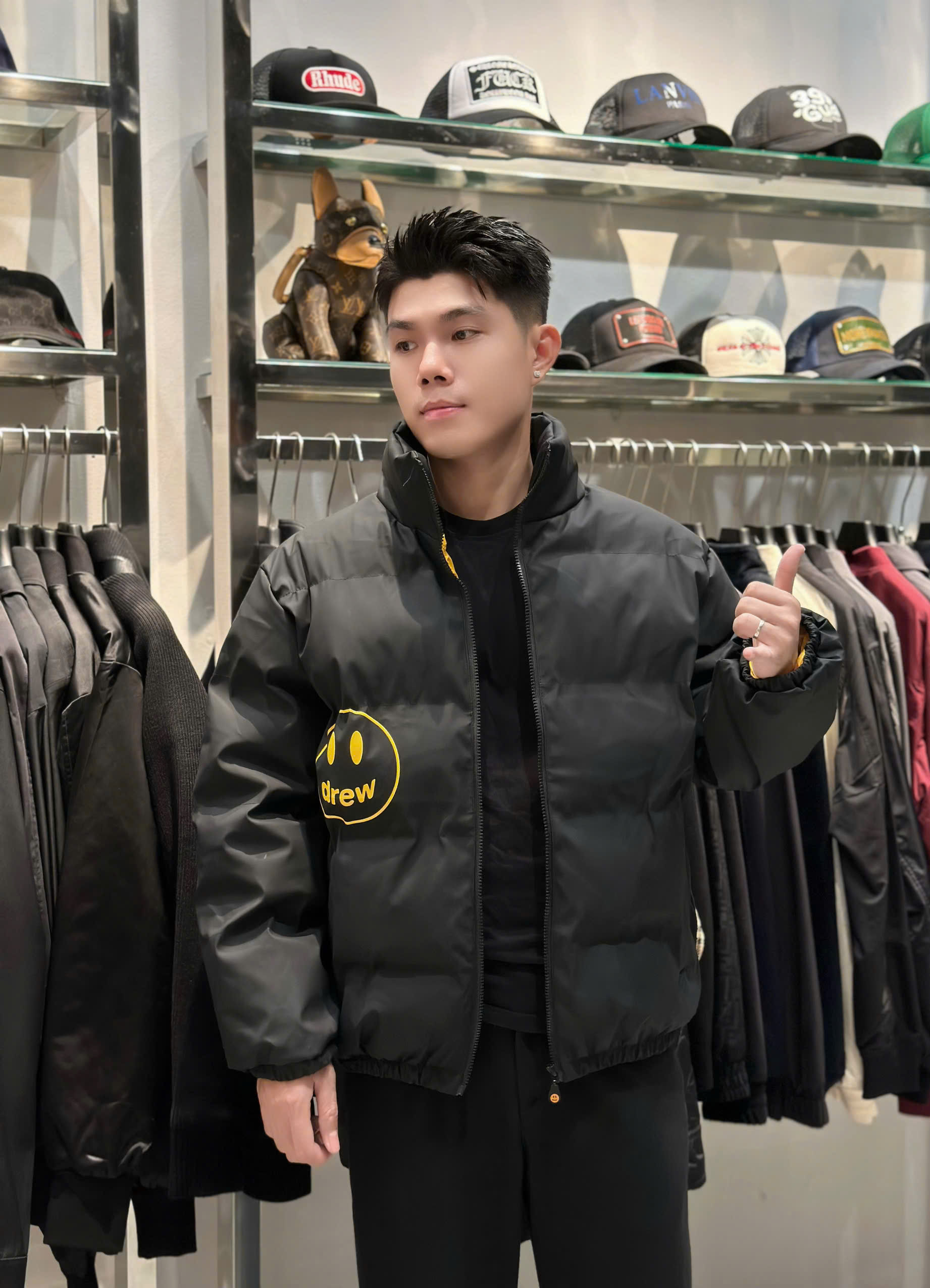 Áo phao béo Drew mặt cười new 2026 Like Auth S-XL VTN