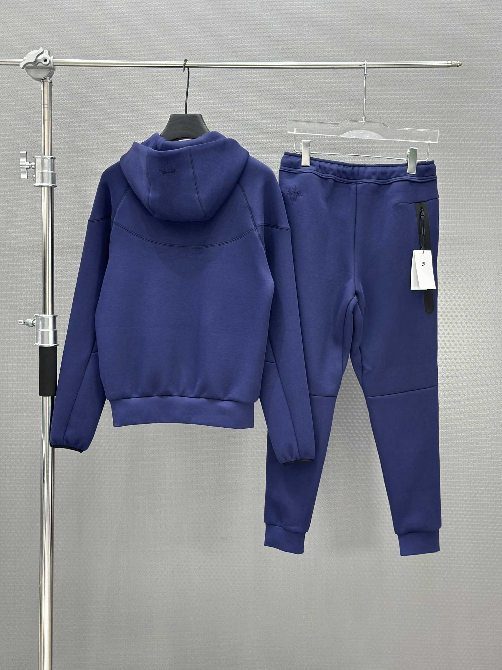 Set bộ thu đông Nike khóa mũ Xanh than logo ngực Like Auth S-XL VTN