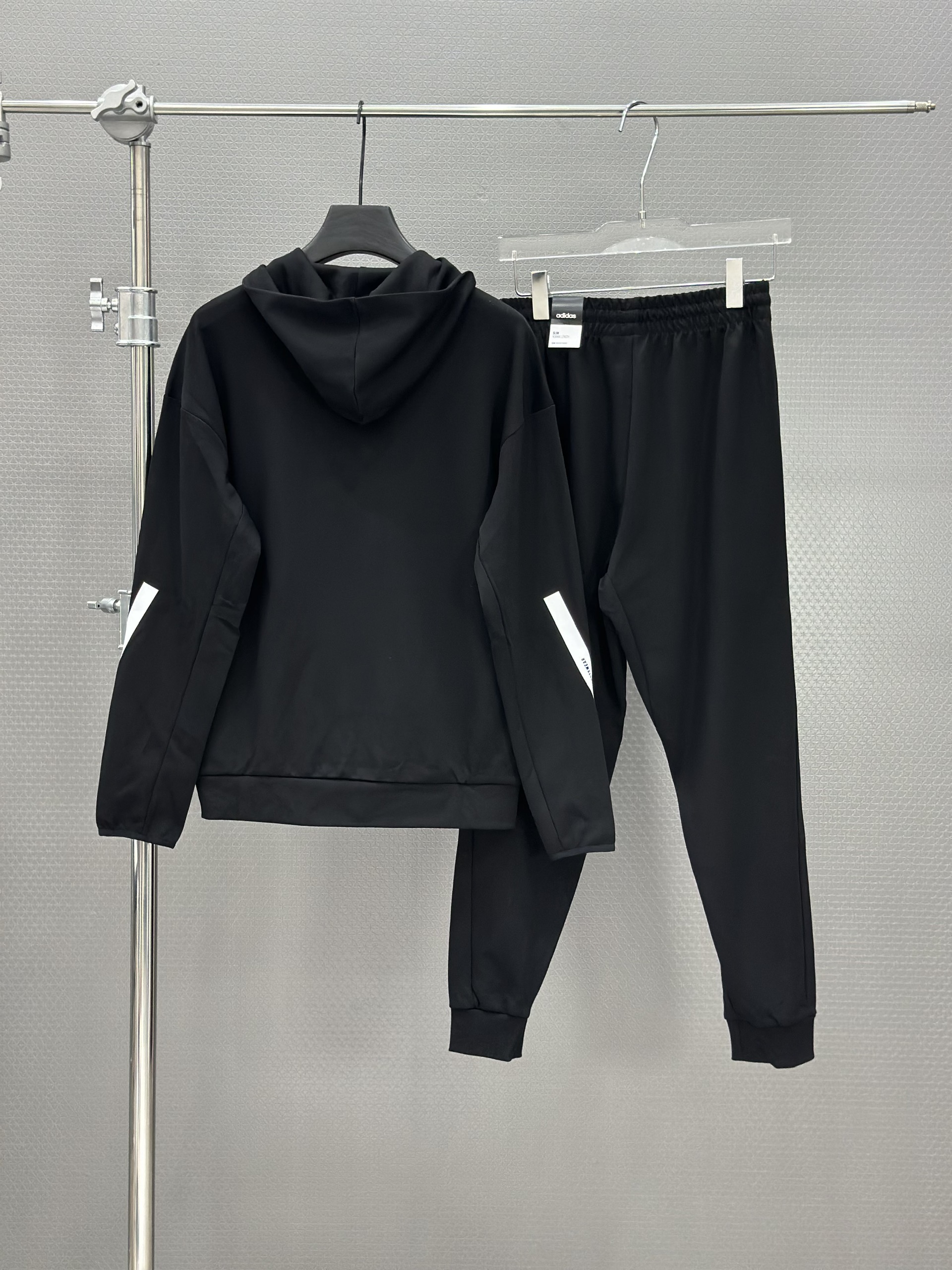 Set bộ thu đông Adidas mũ túi bụng logo Trắng kẻ Like Auth XS-L VTN