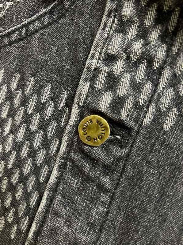 Áo khoác Jean bò Louis Vuitton LV 1275 monogram Like Auth S-L VTN