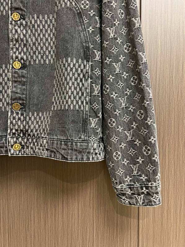 Áo khoác Jean bò Louis Vuitton LV 1275 monogram Like Auth S-L VTN