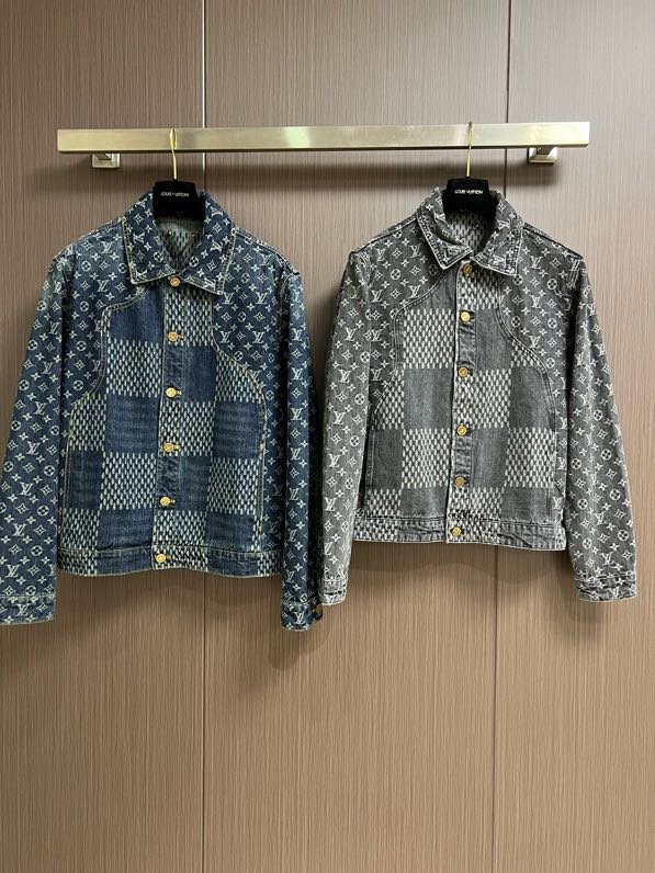 Áo khoác Jean bò Louis Vuitton LV 1275 monogram Like Auth S-L VTN