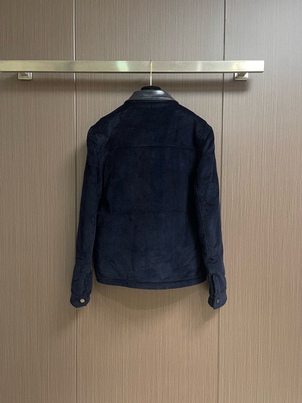 Áo khoác Gucci GC 1271 nhung tăm Xanh than túi ngực Like Auth S-L VTN