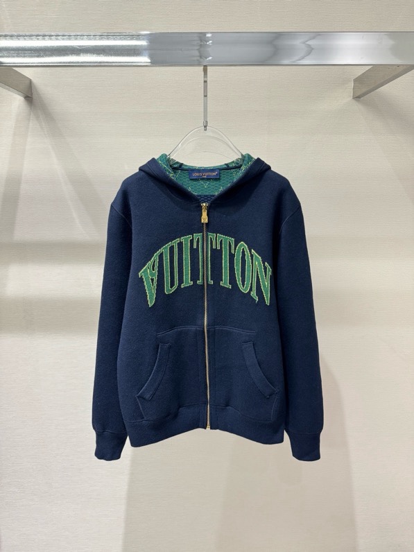 Áo khoác Hoodie khóa Louis Vuitton LV 1273 2 mặt túi bụng Like Auth S-L VTN