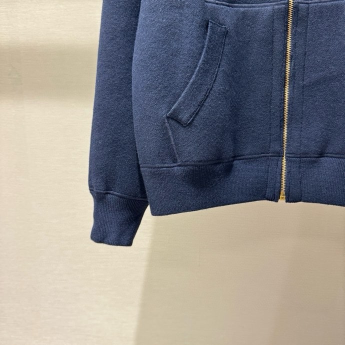 Áo khoác Hoodie khóa Louis Vuitton LV 1273 2 mặt túi bụng Like Auth S-L VTN