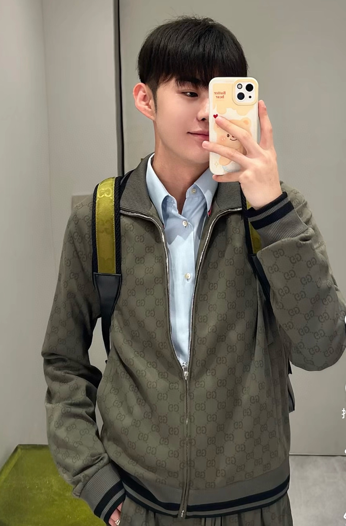 Set bộ thu đông Gucci Xanh rêu ful monogram Like Auth S-L VTN