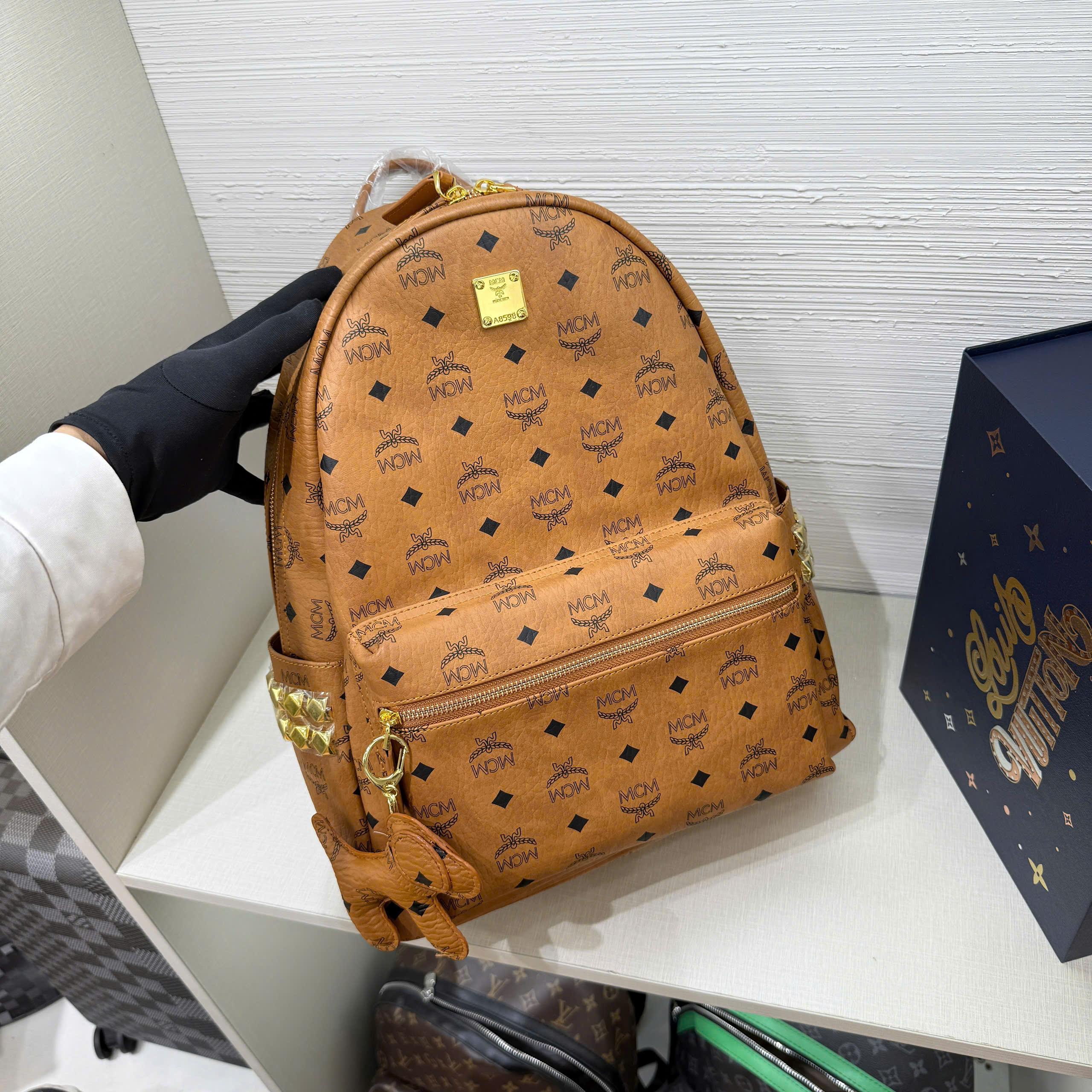 Balo MCM Backpack tag Cún new 2026 Like Auth PLD