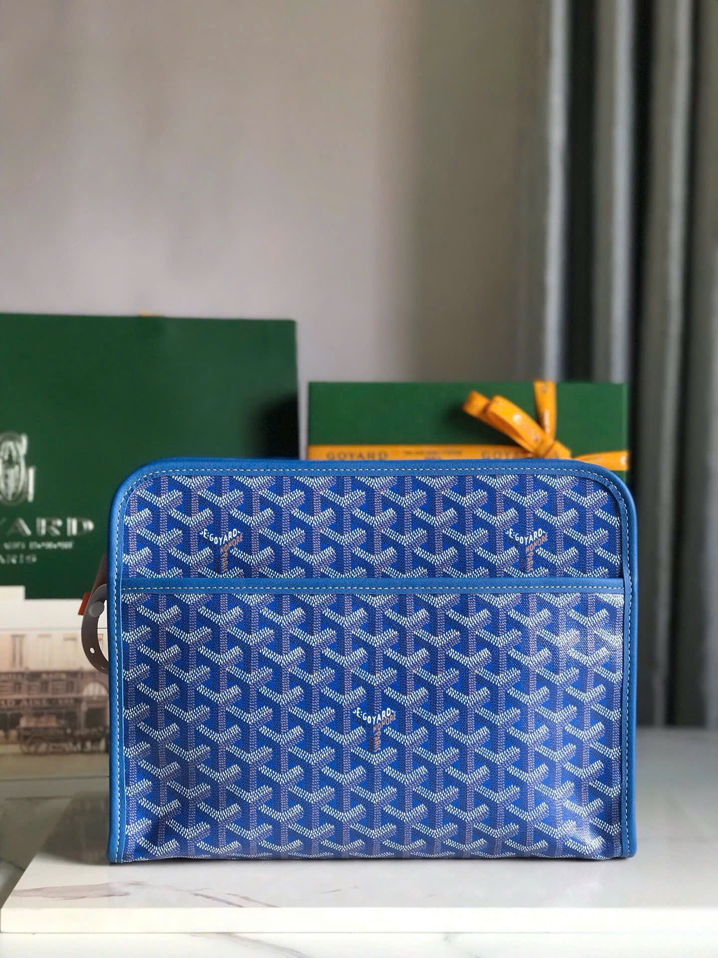 Túi ví Clutch Goyard Jouvence Toiletry Bag Like Auth 25x7x20 PLD