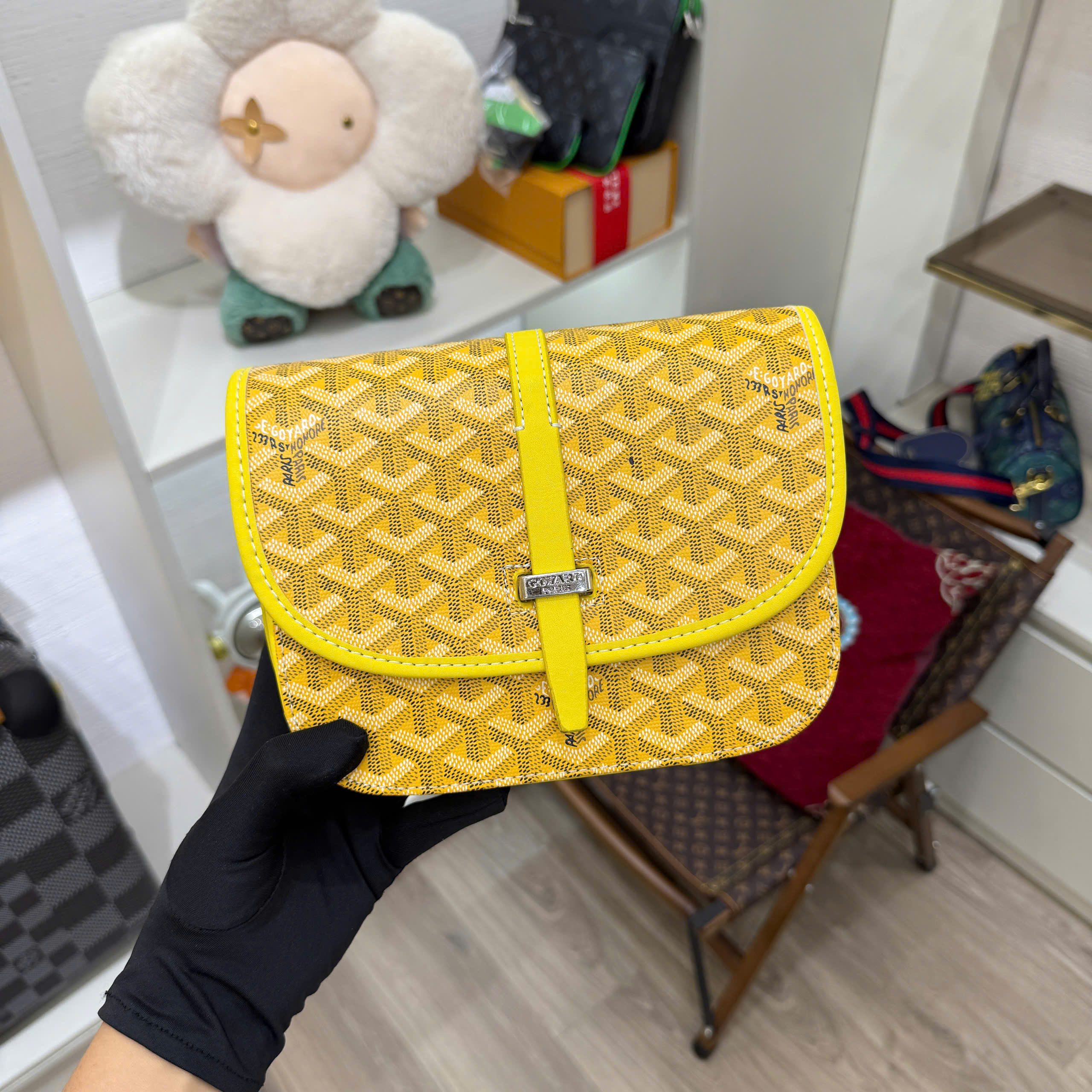 Túi đeo chéo Goyard Belvesdefre PM Like Auth 22x16x7 PLD