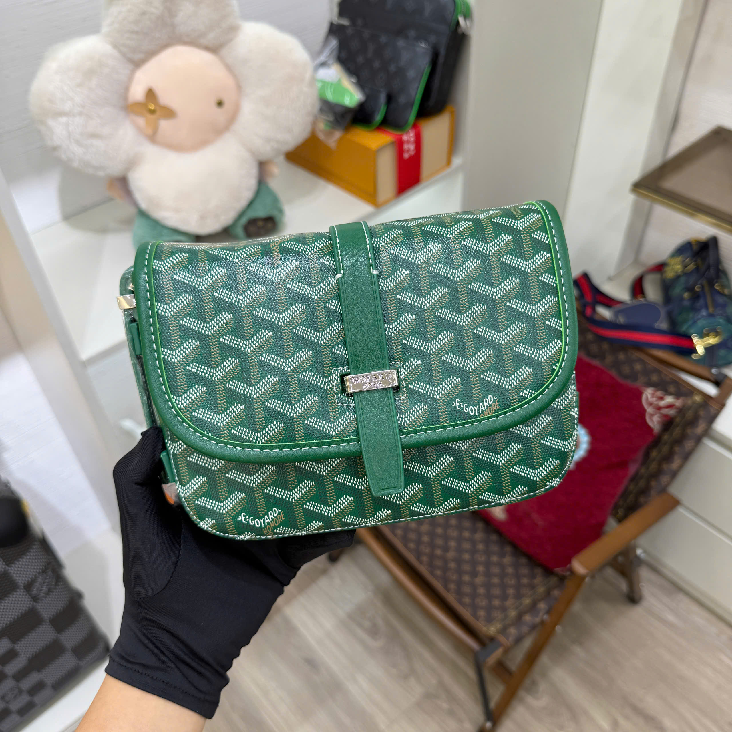 Túi đeo chéo Goyard Belvesdefre PM Like Auth 22x16x7 PLD