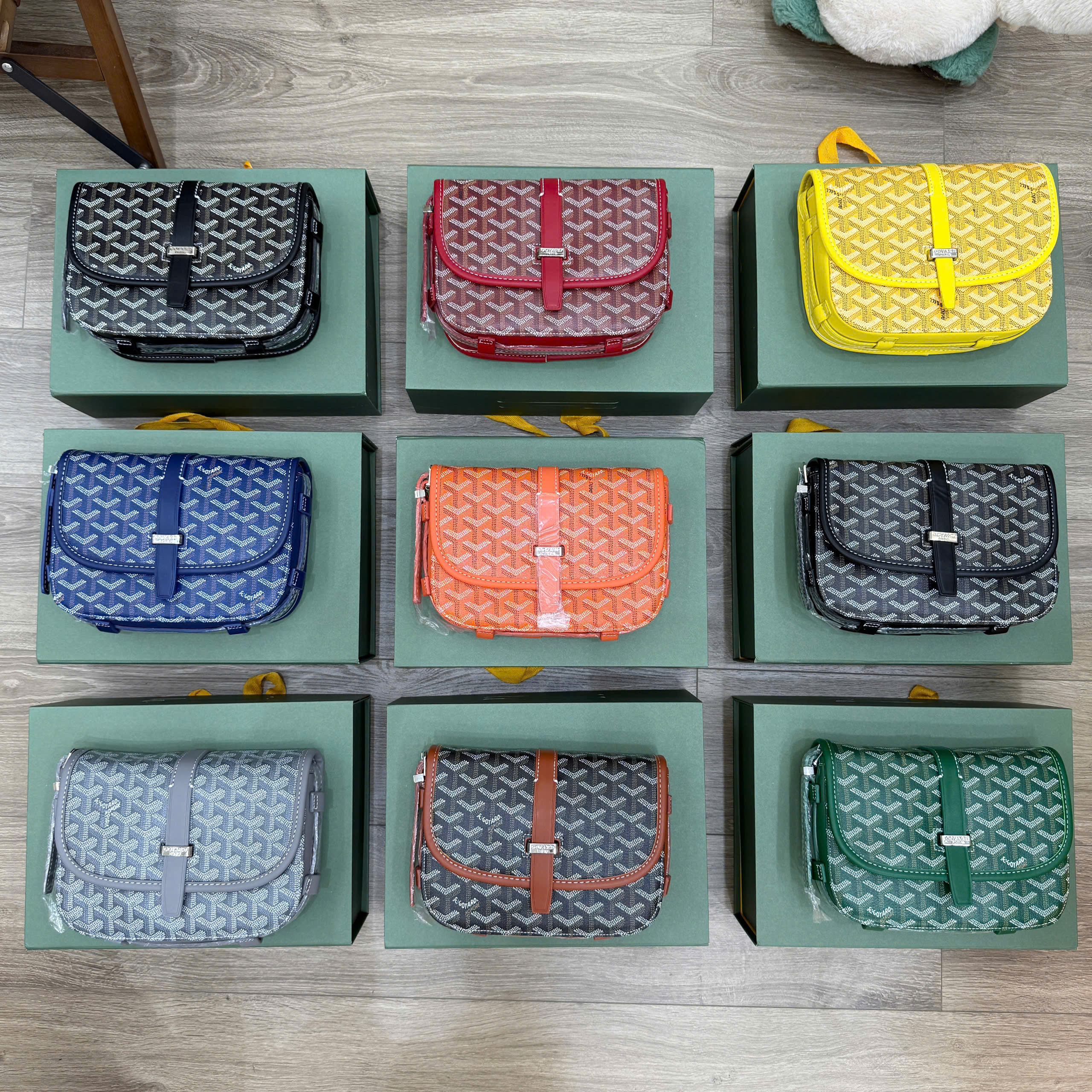 Túi đeo chéo Goyard Belvesdefre PM Like Auth 22x16x7 PLD