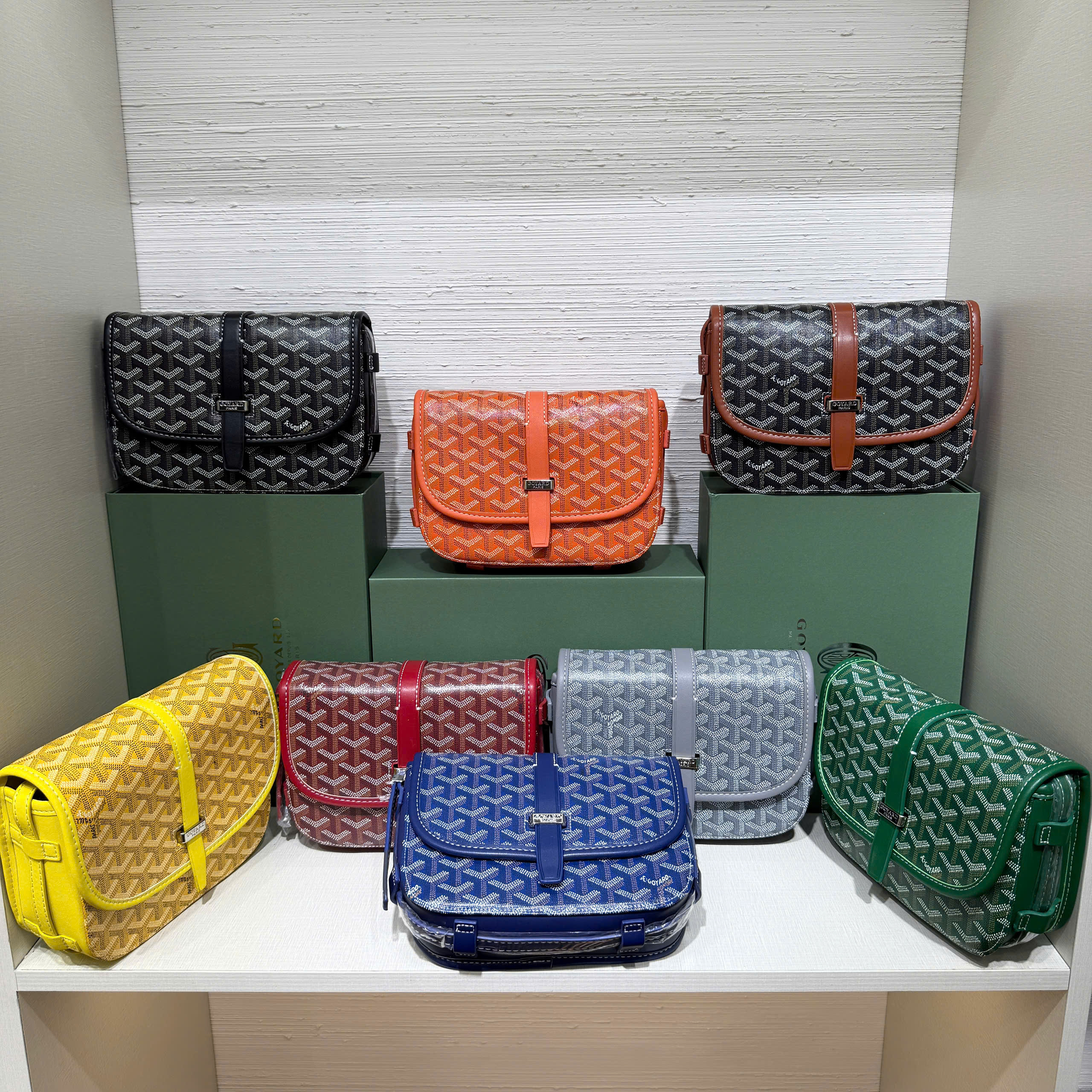 Túi đeo chéo Goyard Belvesdefre PM Like Auth 22x16x7 PLD