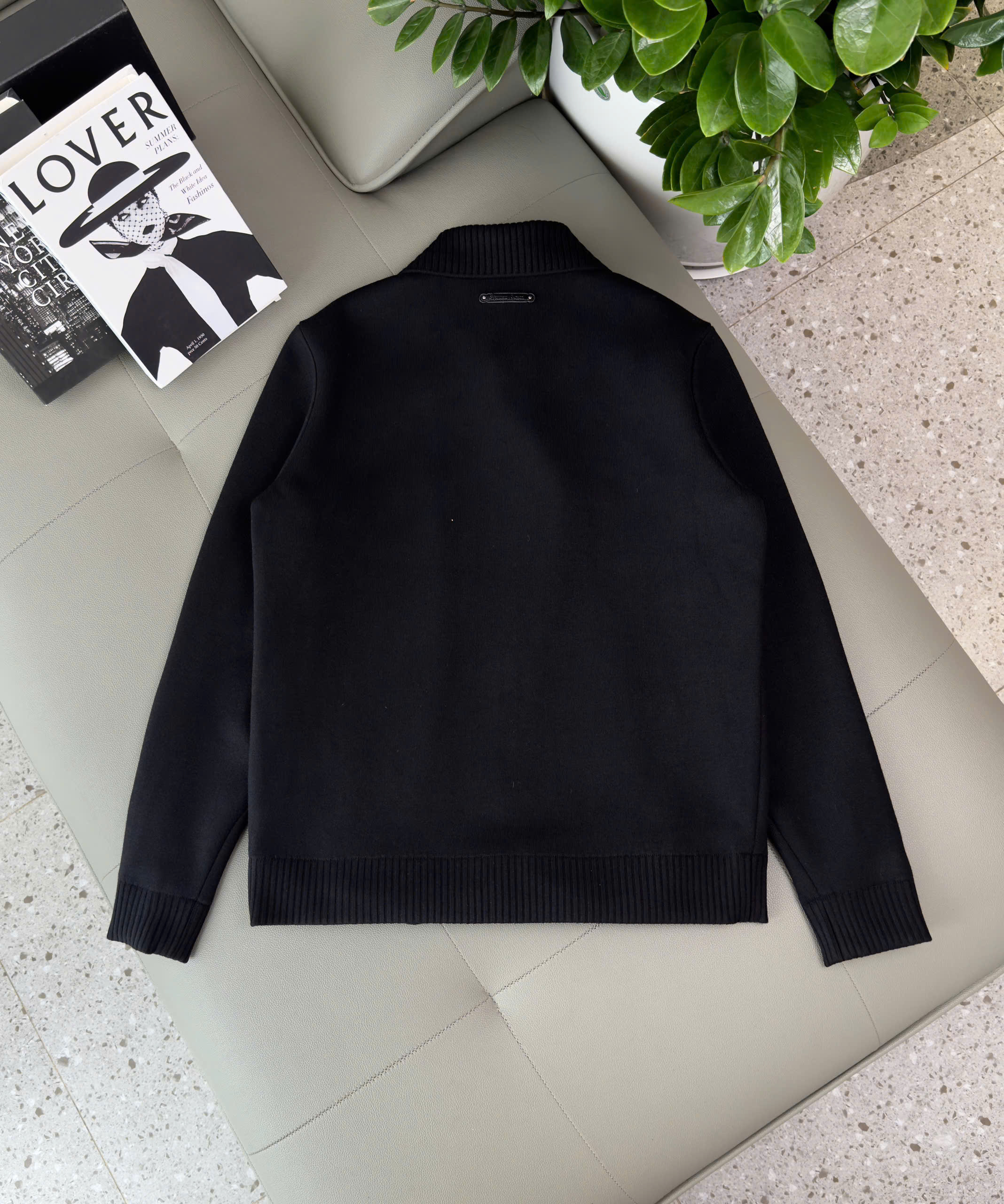 Áo khoác dạ Dior Đên thêu logo CD ngực Like Auth 48-54 DDT