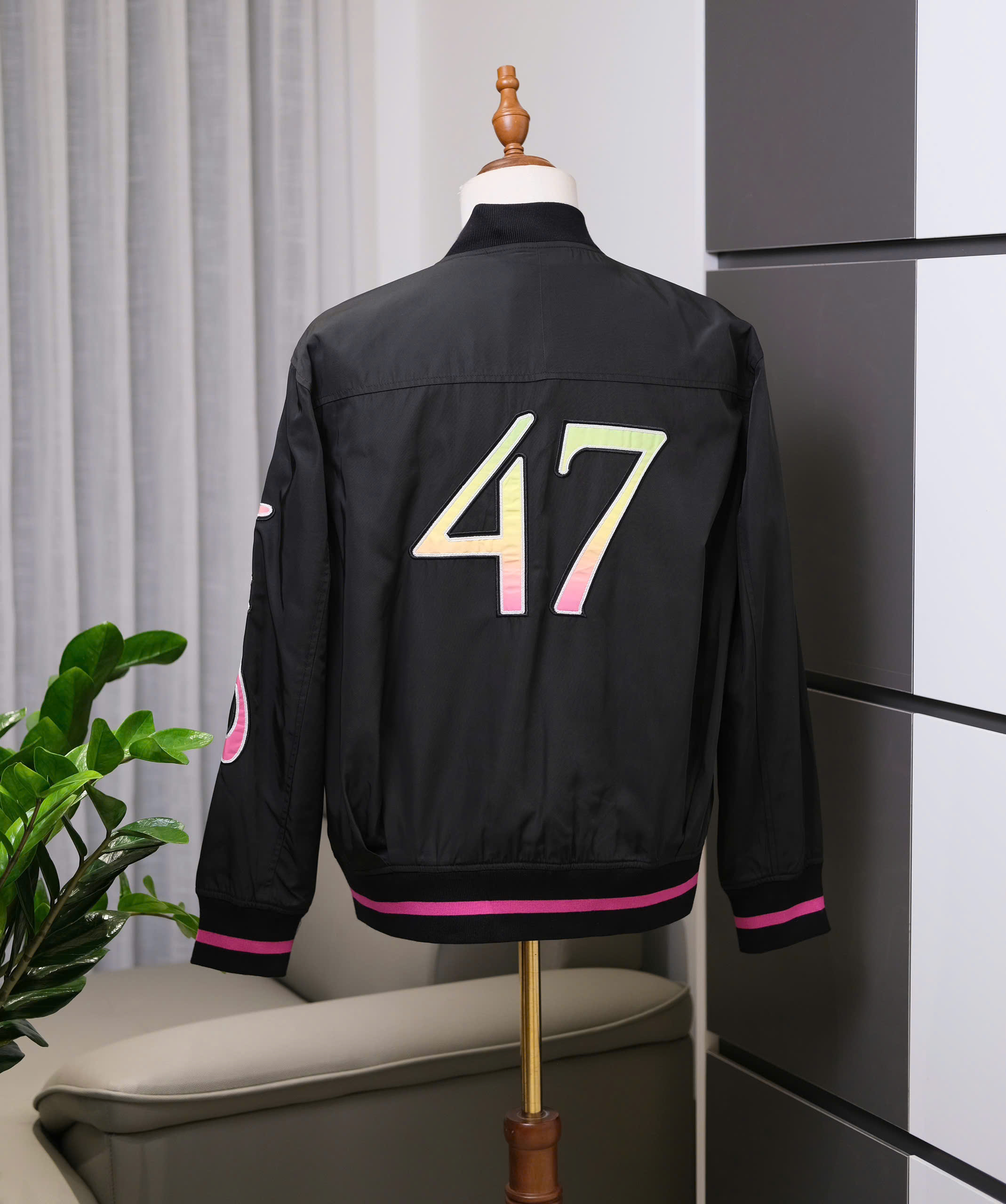 Áo khoác bomber gió Dior CD 47 2 khóa Like Auth S-L DDT