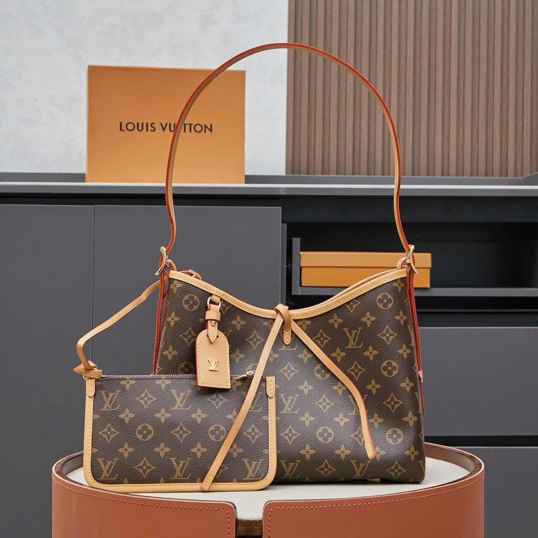 Combo túi ví nữ Louis Vuitton LV Nâu monogram full Like AUth 31x22x12 DDT