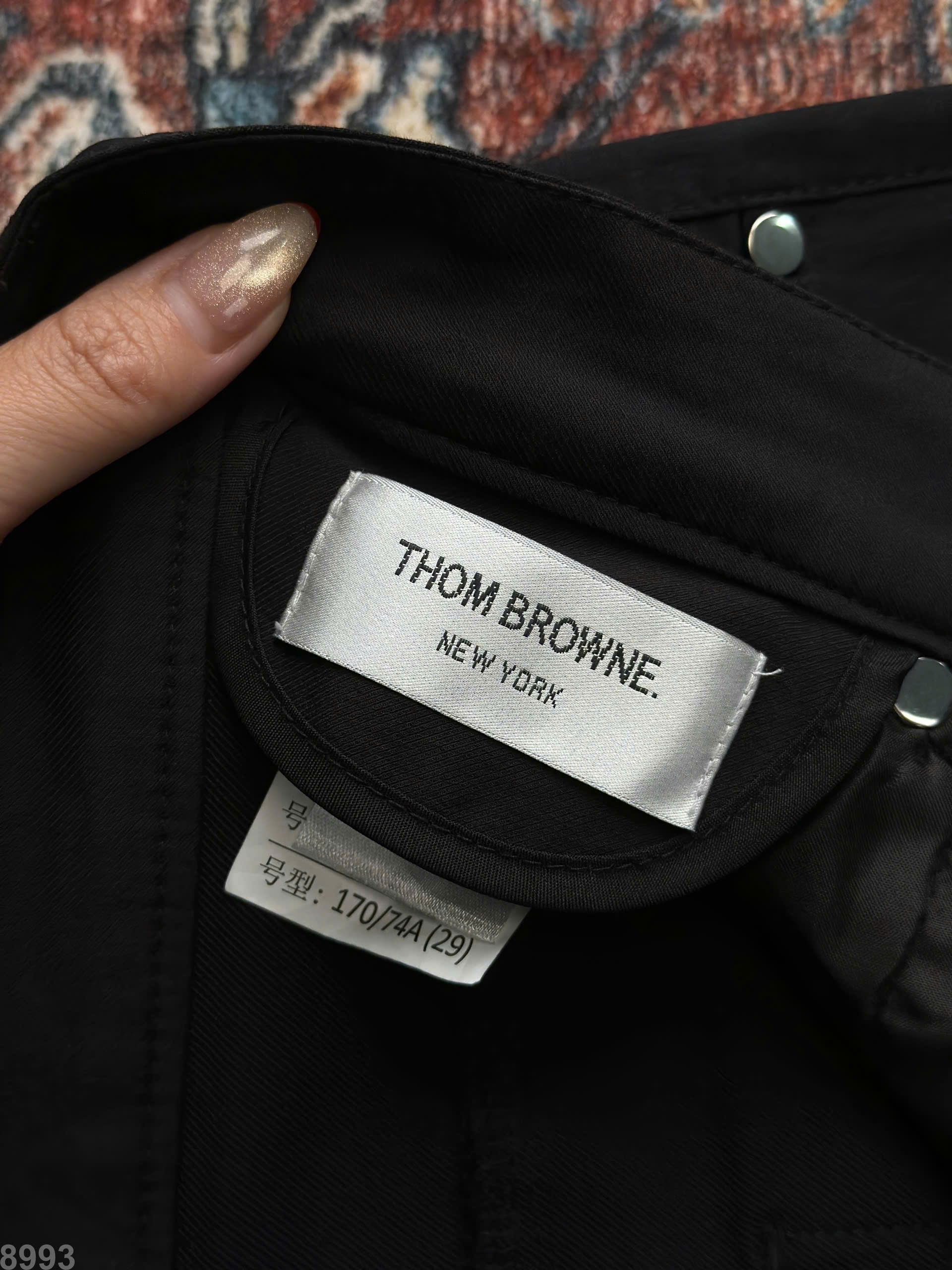 Quần kaki Thombrowne Đen logo tag đồng Like Auth 28-36 DDT