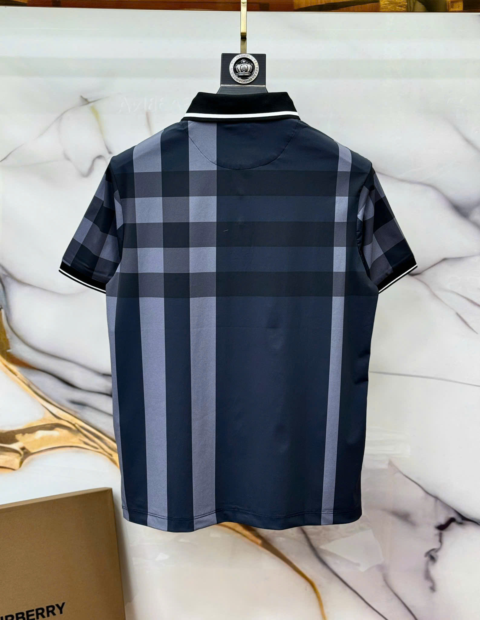 Áo polo Burberry BBR kẻ sọc phối màu Like Auth 1-1 on web CD