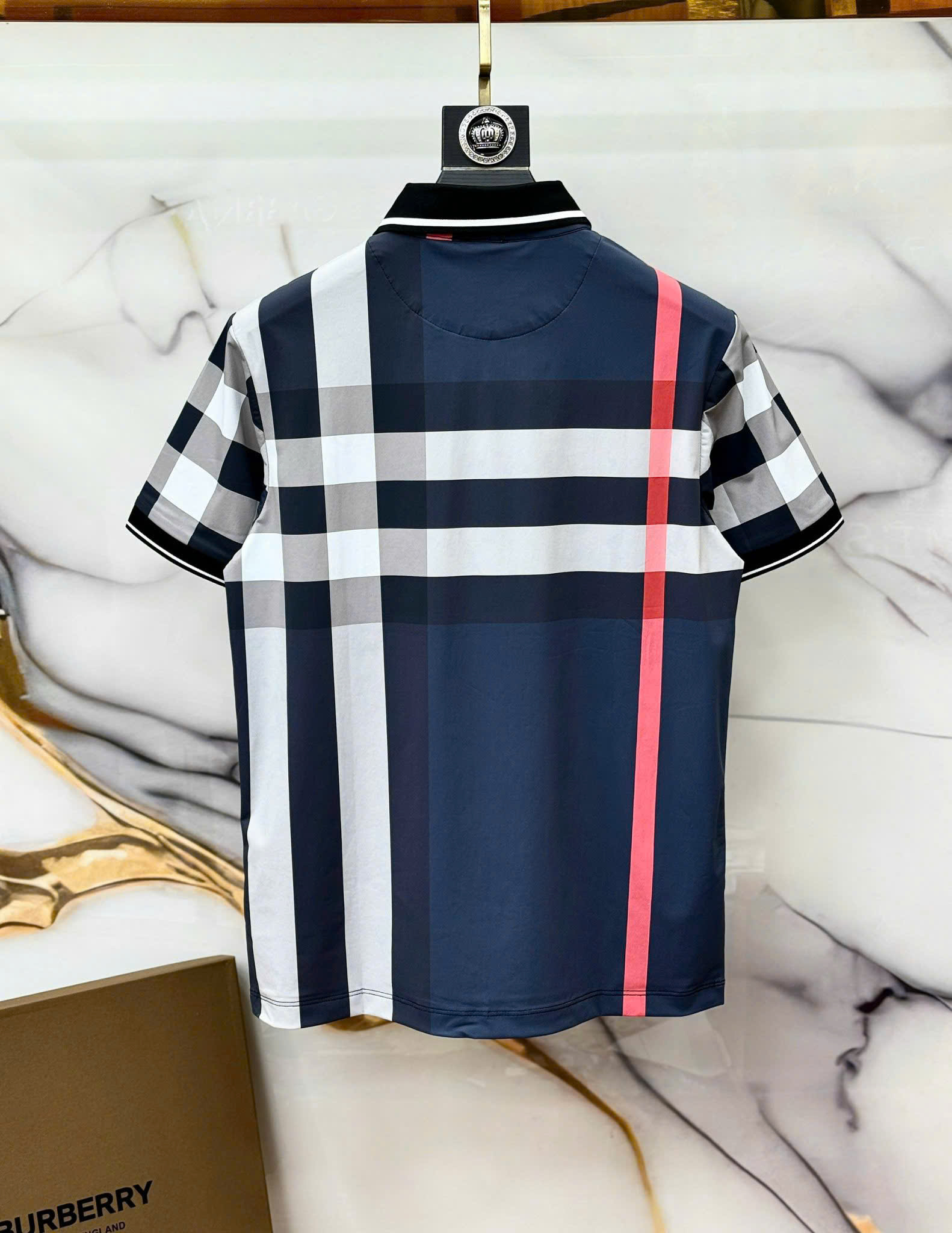 Áo polo Burberry BBR kẻ sọc phối màu Like Auth 1-1 on web CD
