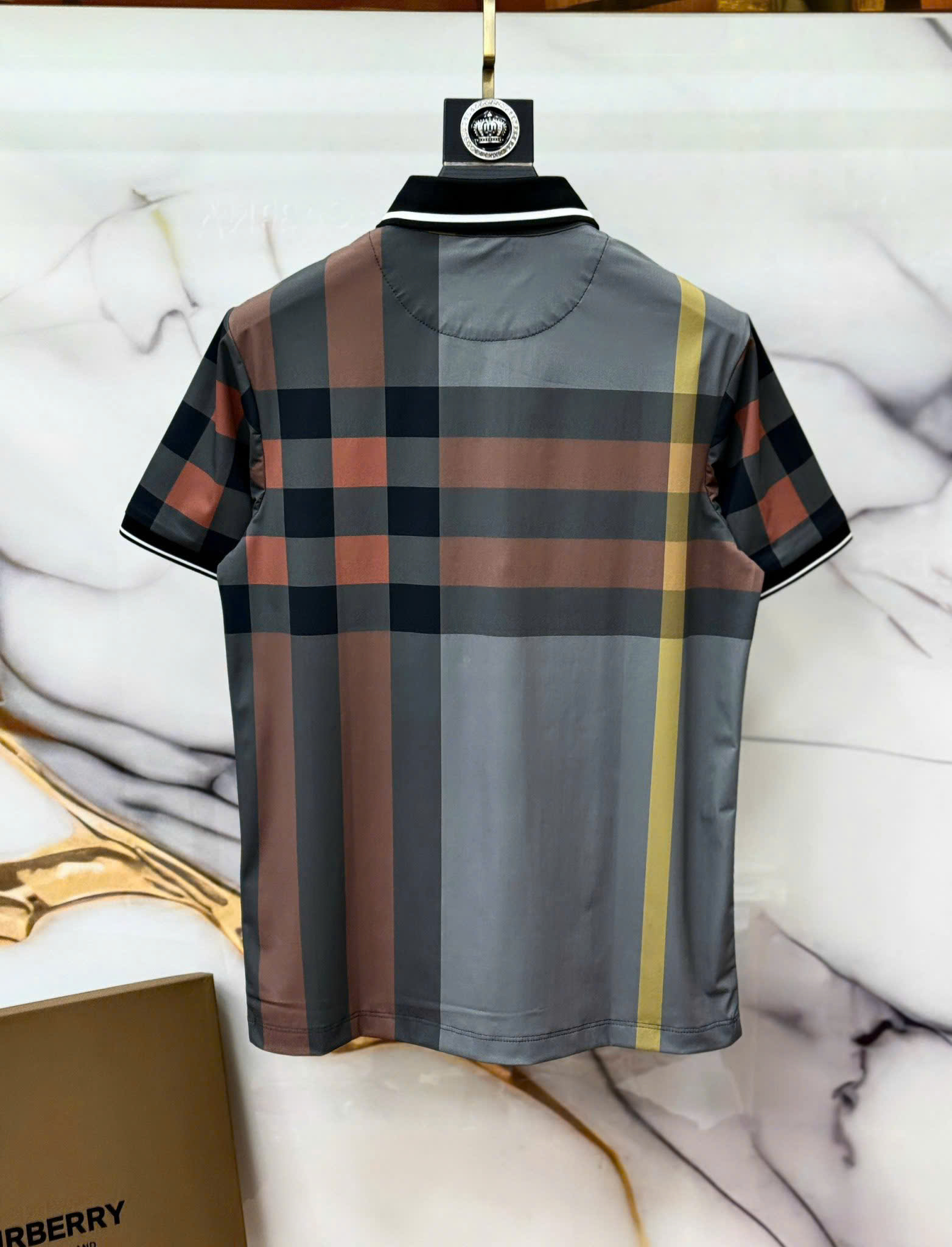 Áo polo Burberry BBR kẻ sọc phối màu Like Auth 1-1 on web CD