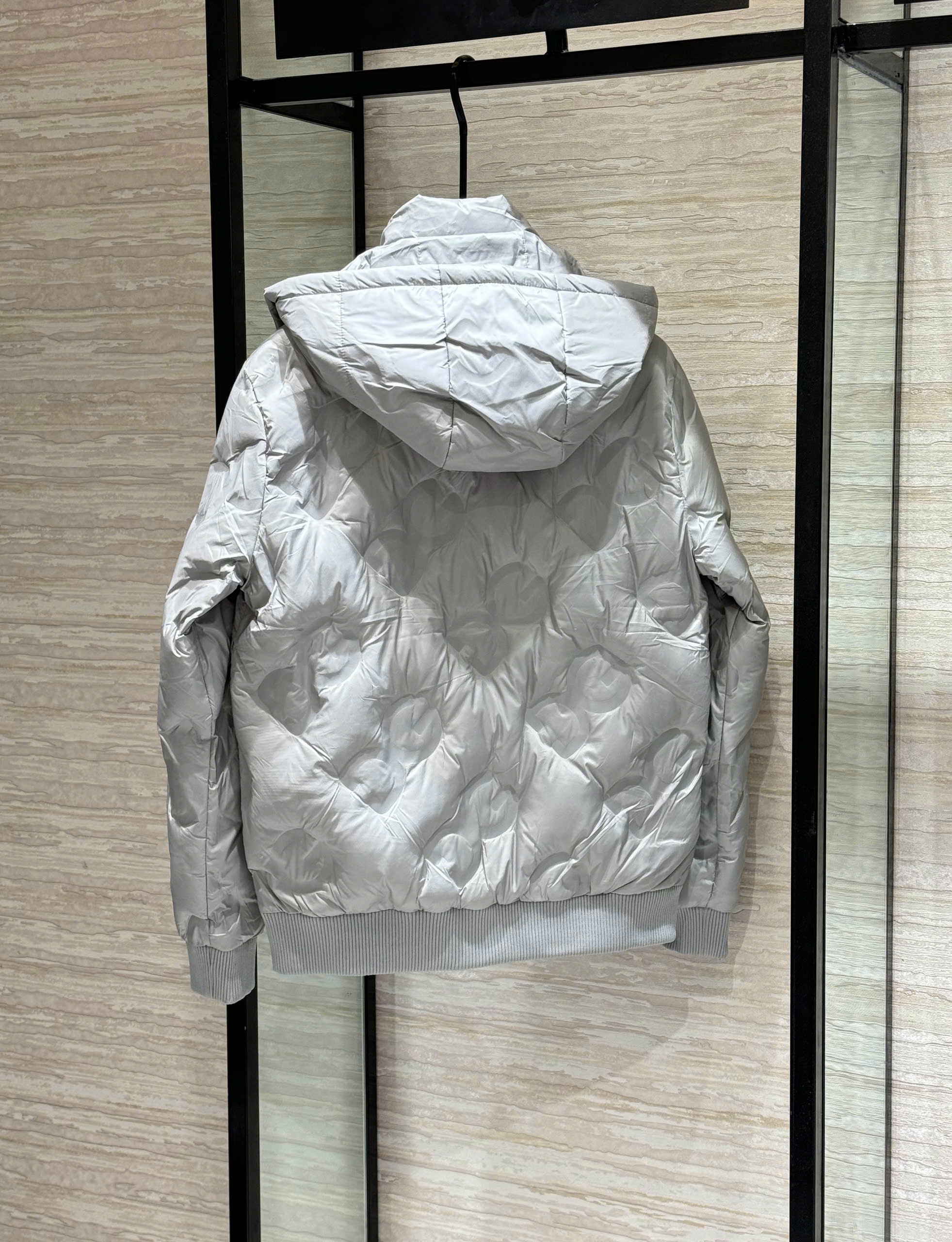 Áo khoác phao Dolce Gabbana DG Xám mũ chùm Like Auth M-XXL DDT