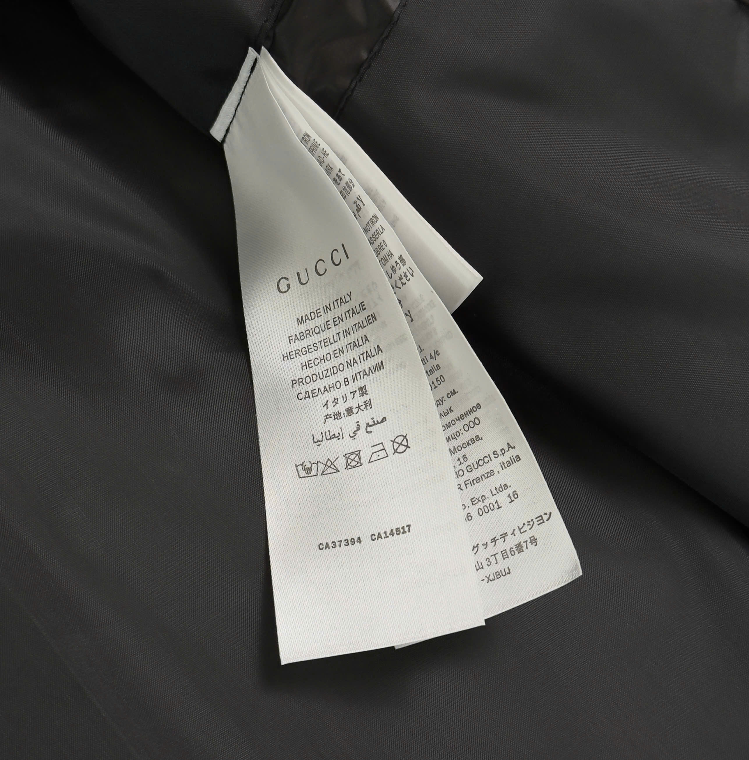 Áo phao Gucci GC cổ bẻ logo thêu Full Like Auth M-XXL DDT