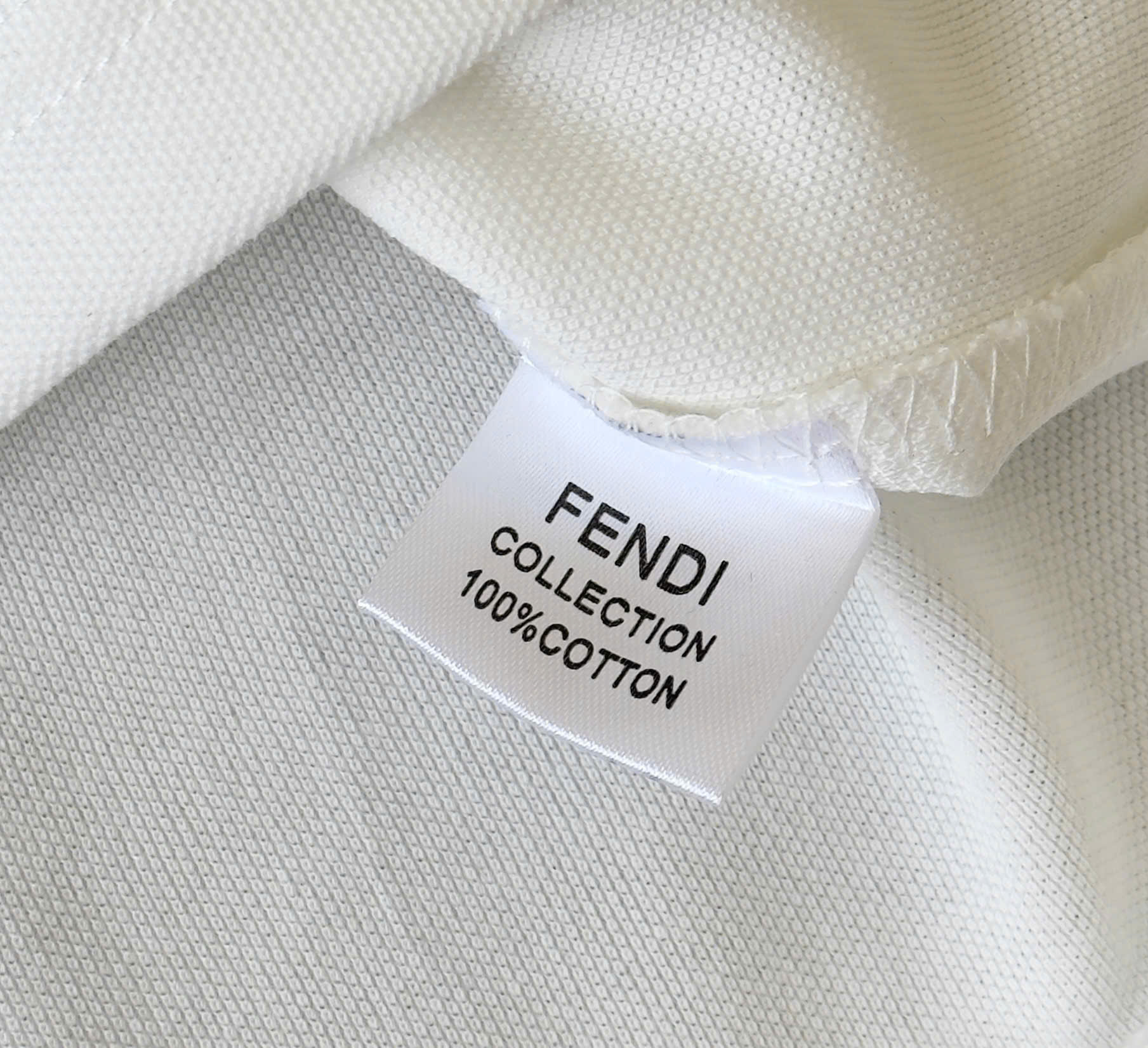 Áo polo dài tay Fendi logo check cổ Like Auth M-XXL DDT