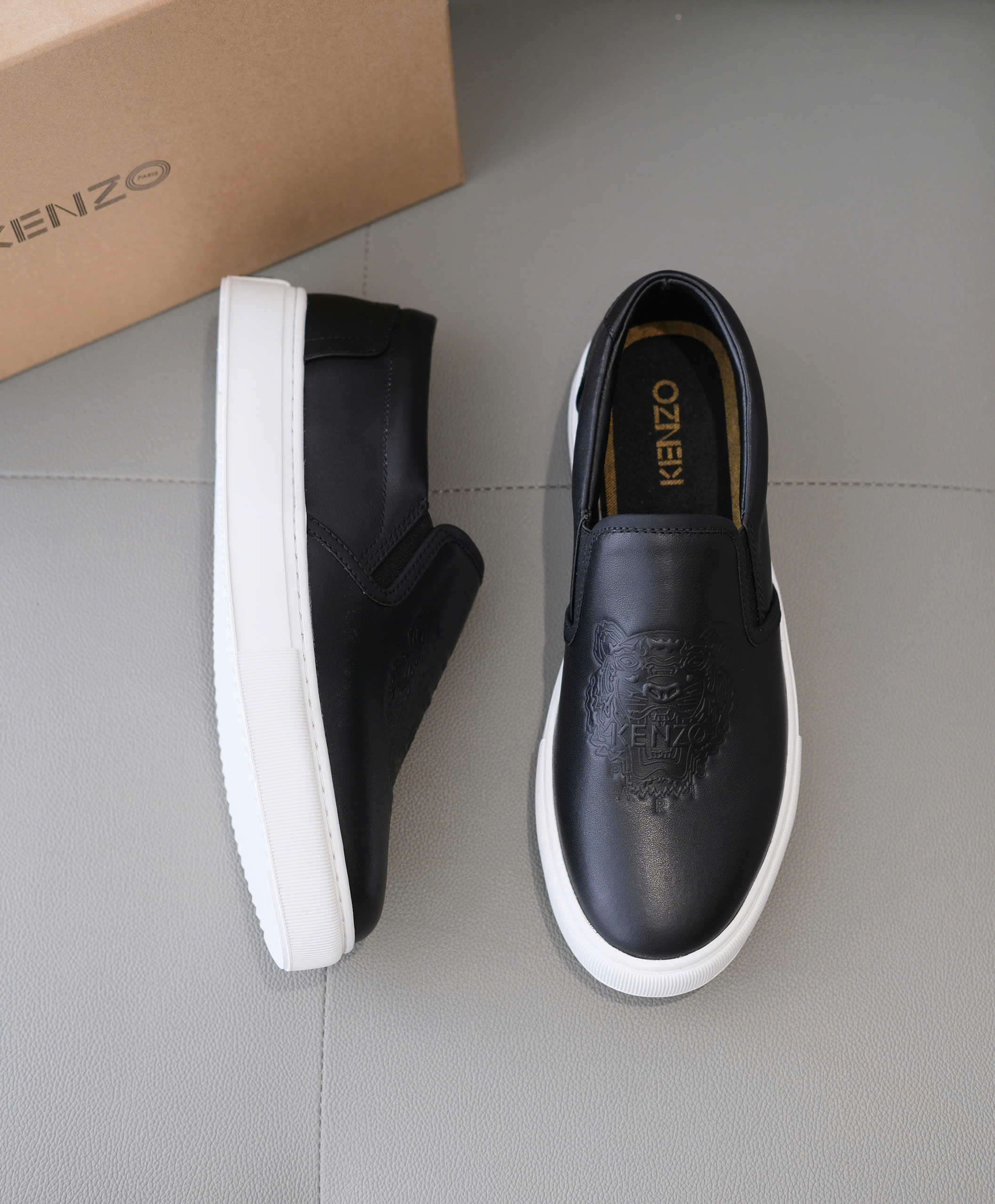 Giày slipon Kenzo KZ mặt hổ chìm new 2026 Like Auth 38-43 DDT