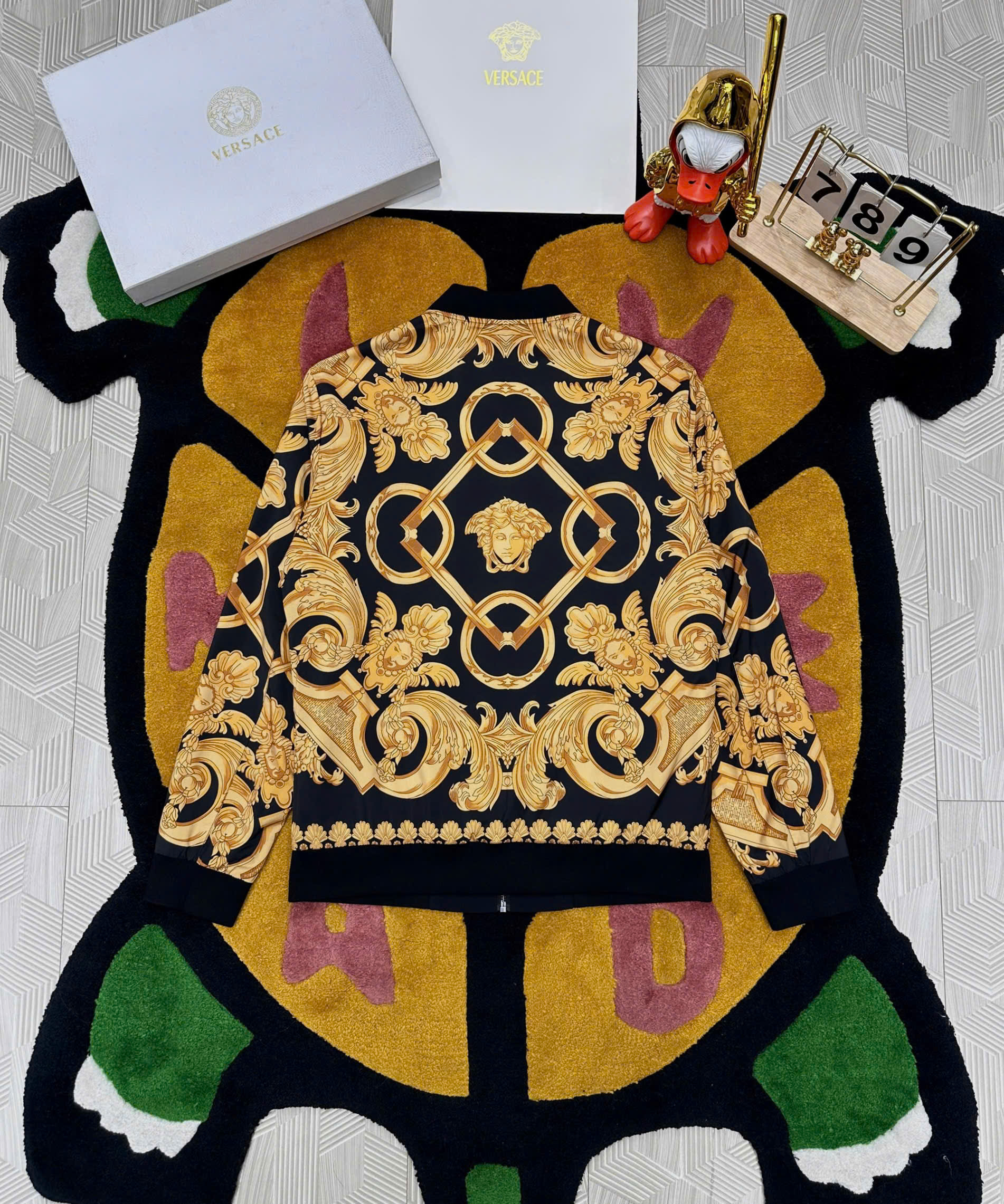 Áo khoác jacket Versace VS 2 mặt khóa Like Auth 48-54 MK