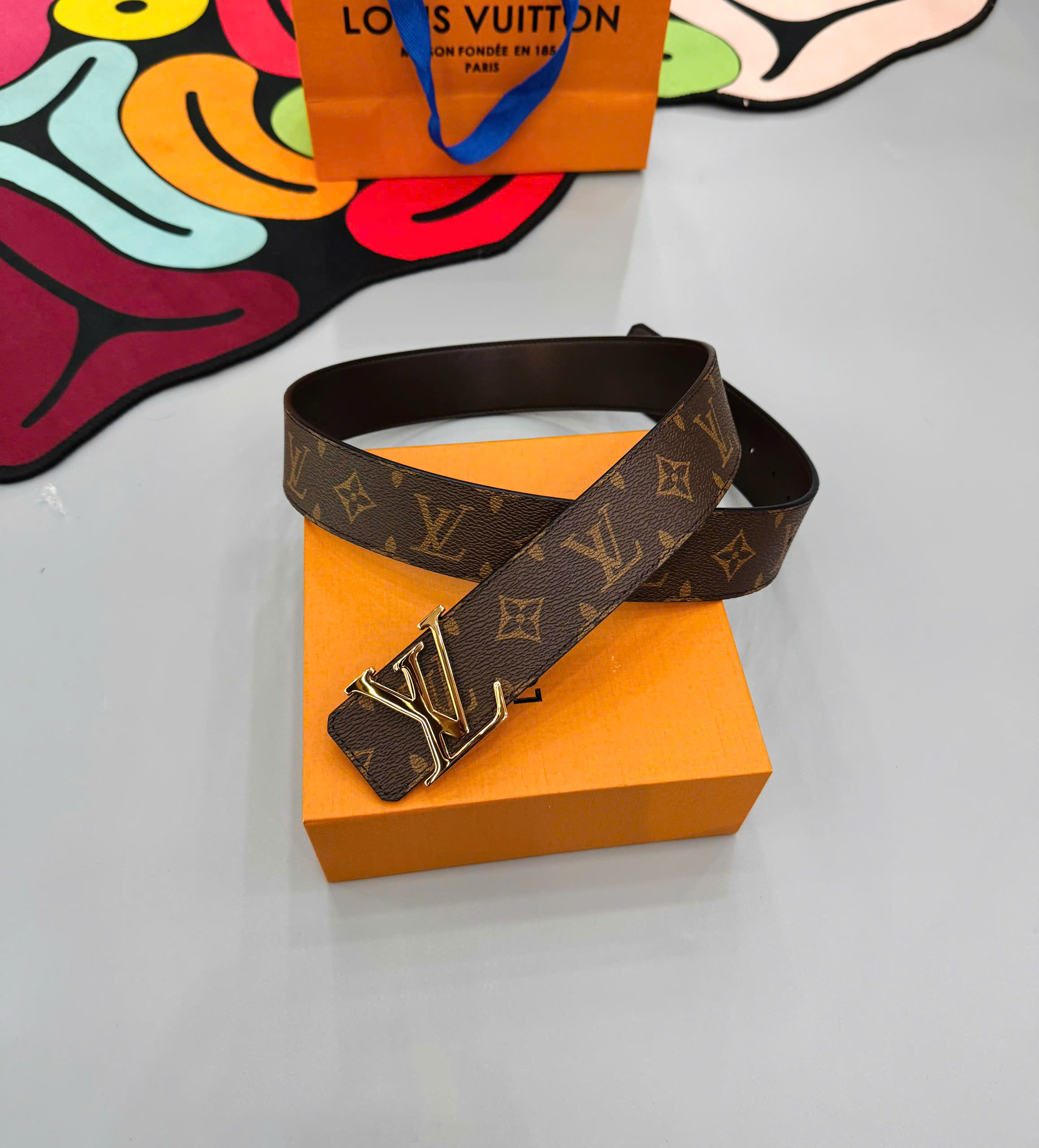 Thắt lưng dây nịt Louis Vuitton new 2026 Like Auth Fullbox 85-110 MK