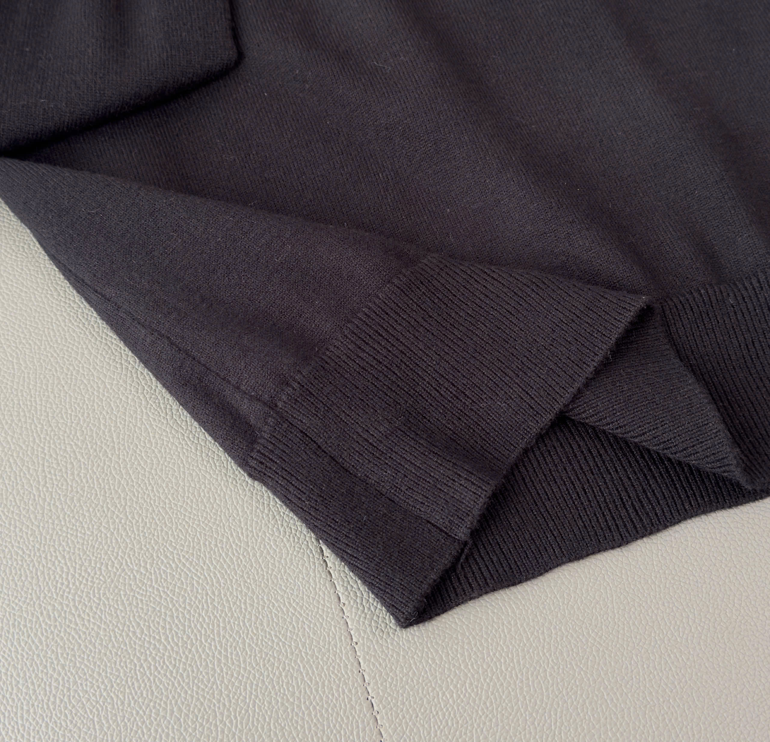 Áo sweater len Burberry BBR Đen check cổ thêu Ngựa Bay ngực Like Auth M-XXL DDT