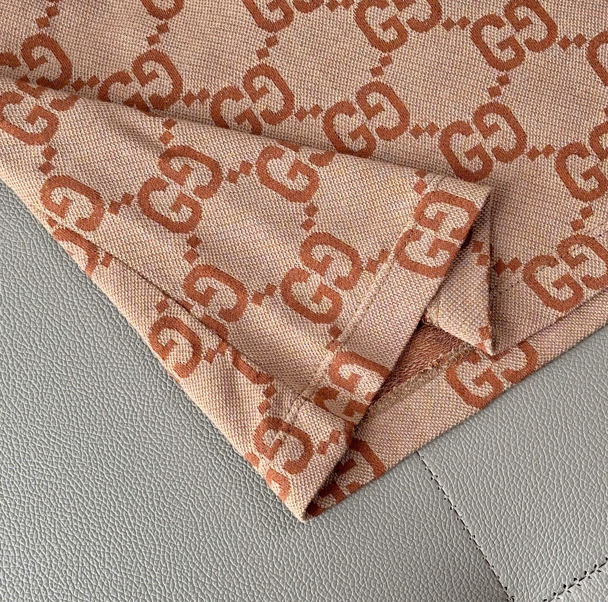 Áo polo Gucci GC Nâu monogram full Like Auth S-XL DDT