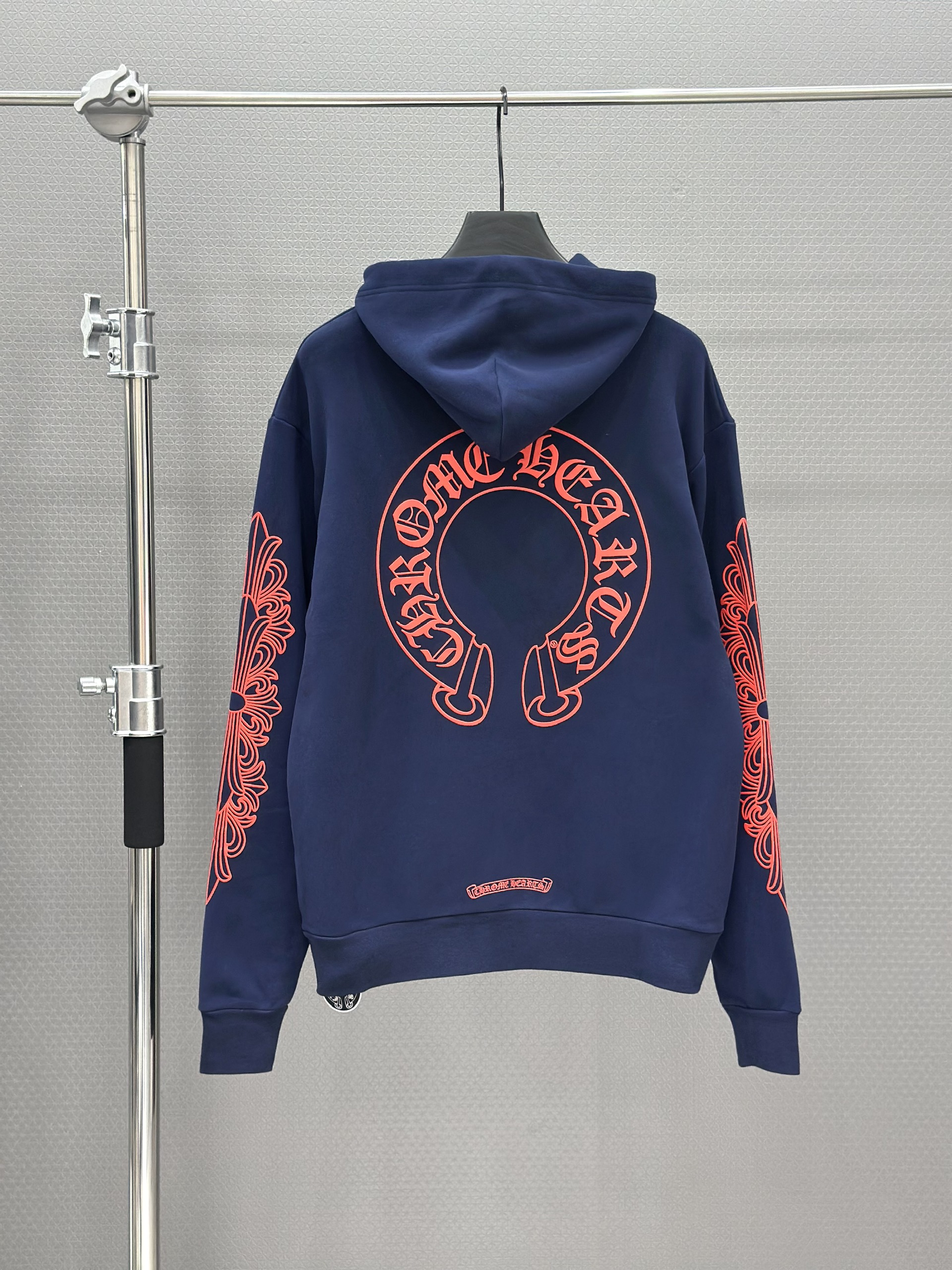 Áo hoodie Chrome Heart CH 25383 Xanh Than họa tiết Đỏ Like Auth S-L VTN