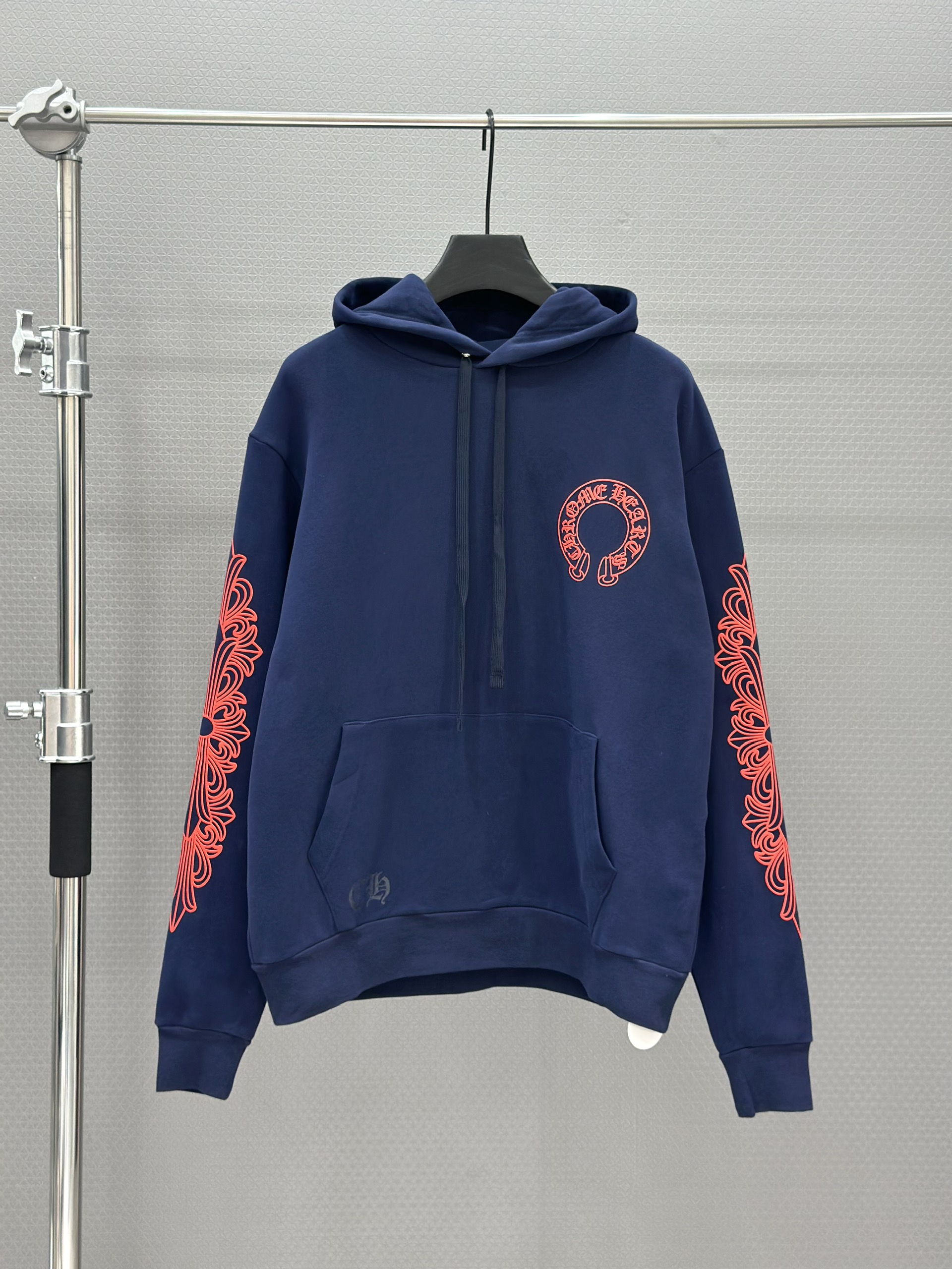 Áo hoodie Chrome Heart CH 25383 Xanh Than họa tiết Đỏ Like Auth S-L VTN