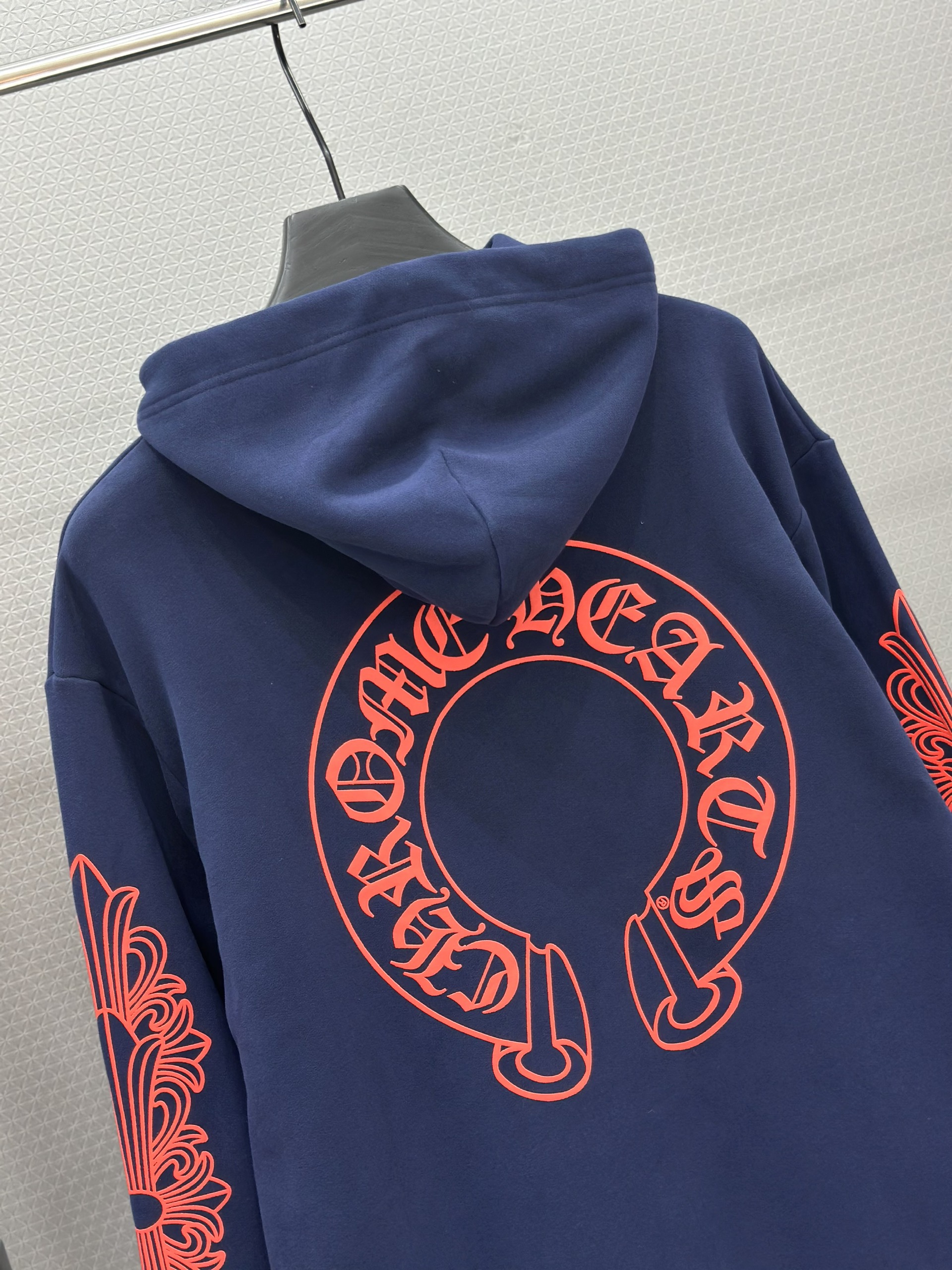 Áo hoodie Chrome Heart CH 25383 Xanh Than họa tiết Đỏ Like Auth S-L VTN