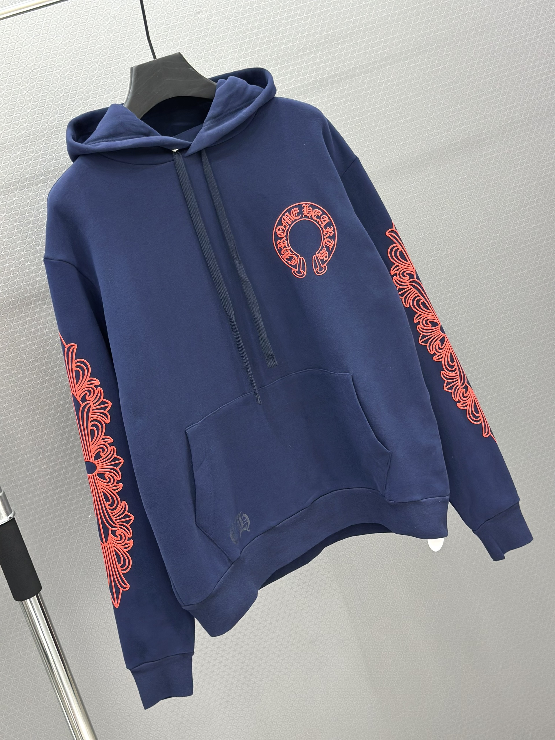 Áo hoodie Chrome Heart CH 25383 Xanh Than họa tiết Đỏ Like Auth S-L VTN