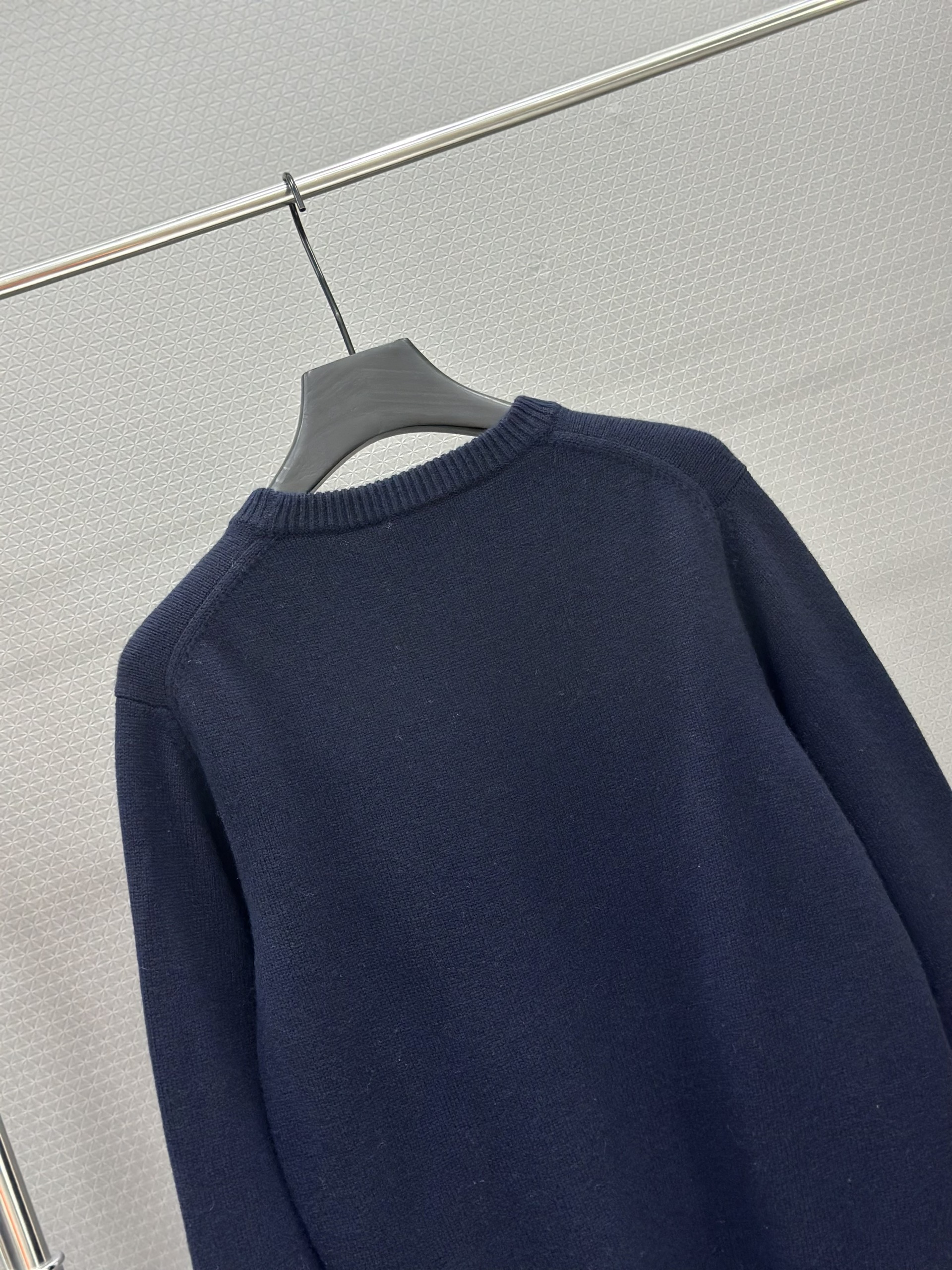 Áo sweater len Gucci GC 1421 Xanh logo thêu ngực Like Auth S-L VTN