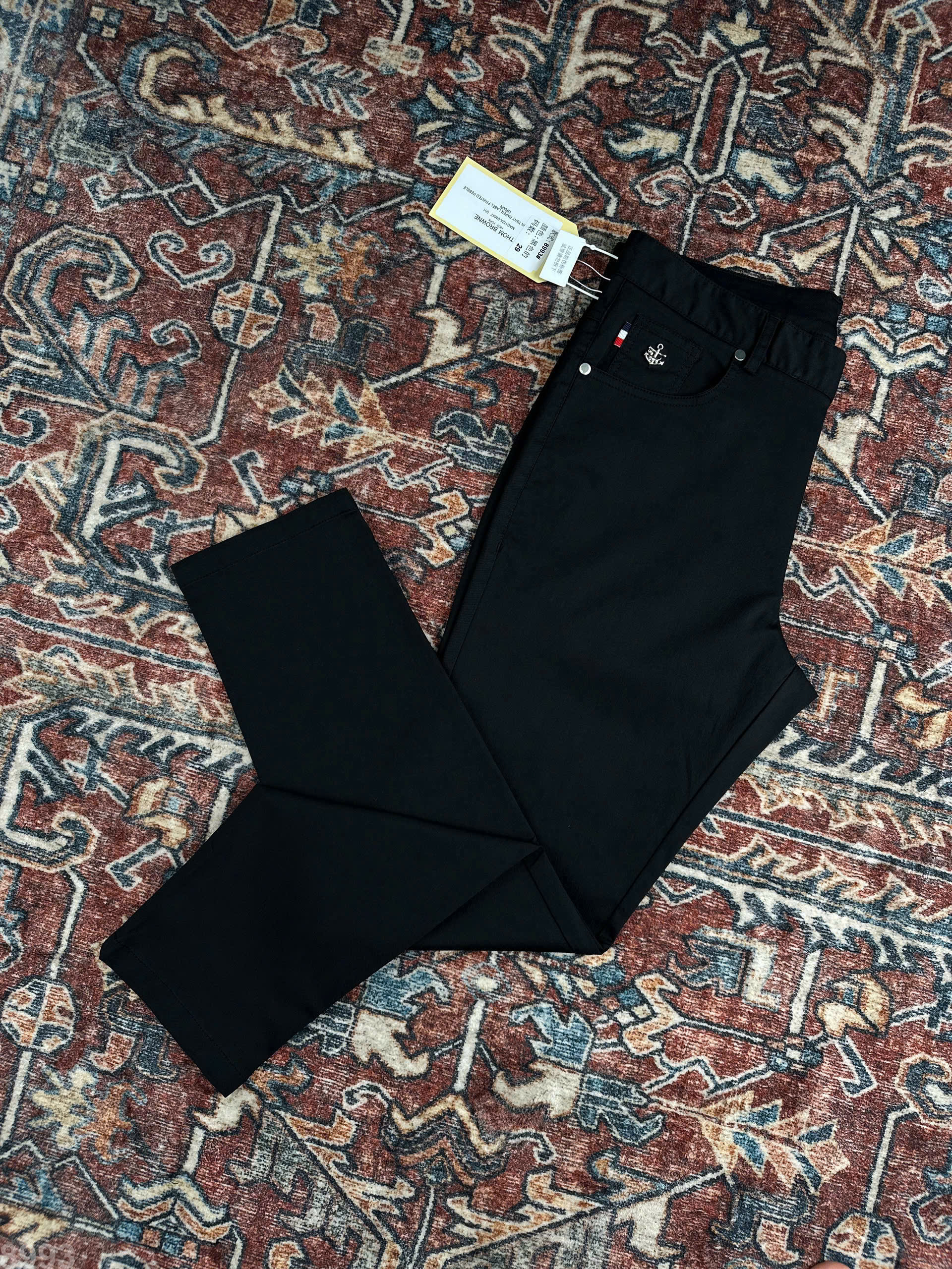 Quần Kaki Thombrowne Đen tag túi sau Like Auth 28-36 DDT