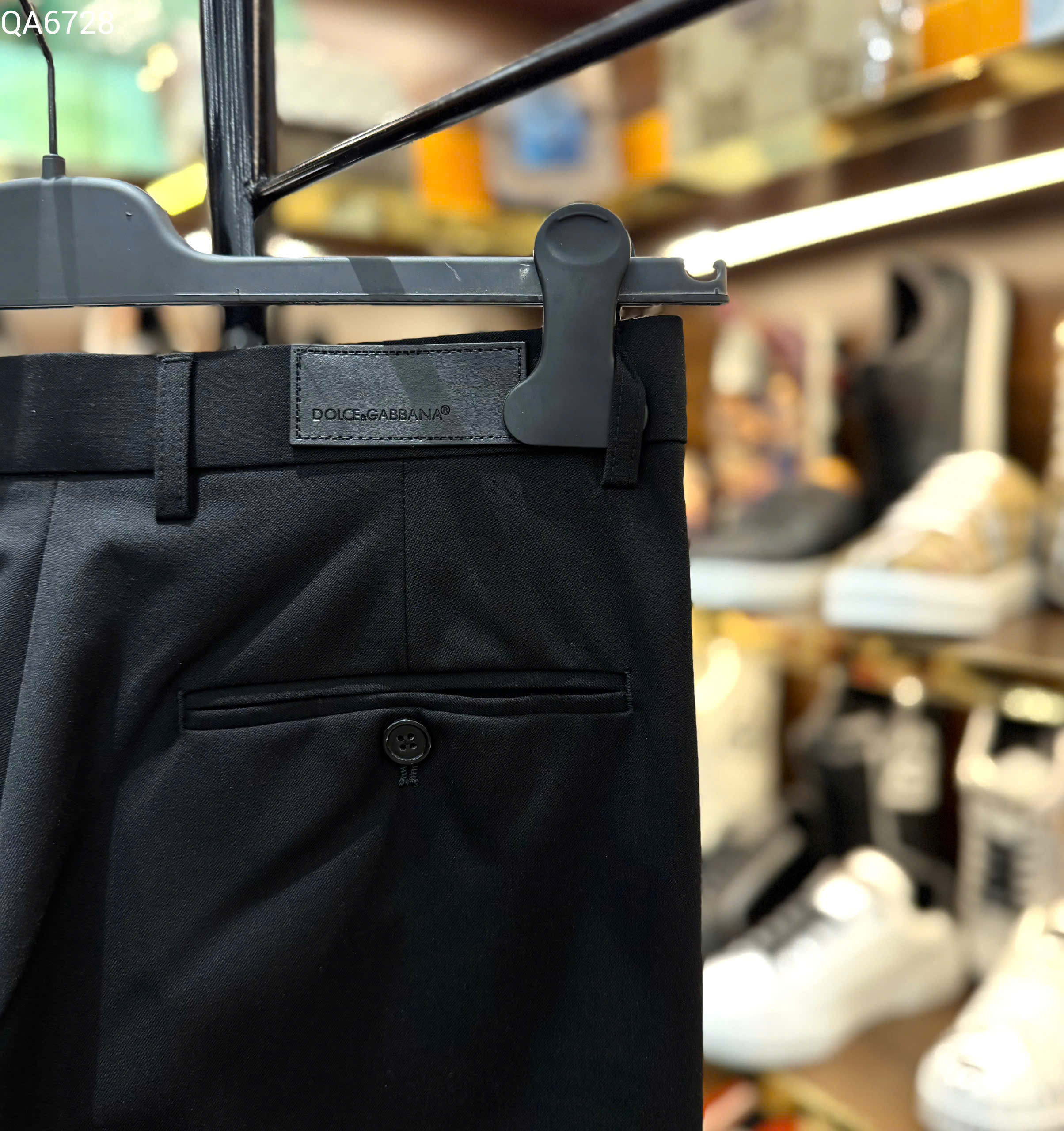 Quần tây âu Dolce Gabbana DG thêu Ong vương miện đùi tag da Like Auth 28-36 MK