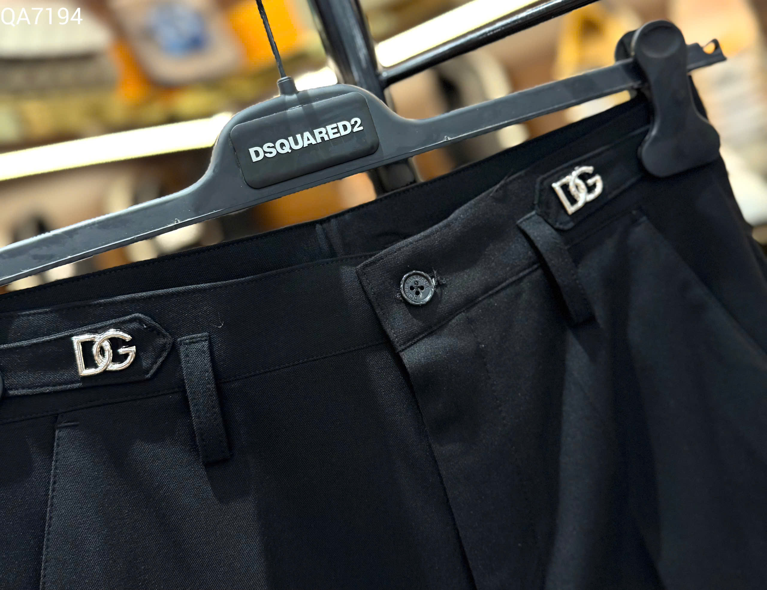 Quần tây âu Dolce Gabbana logo DG tag bạc cạp Like Auth 28-36 MK