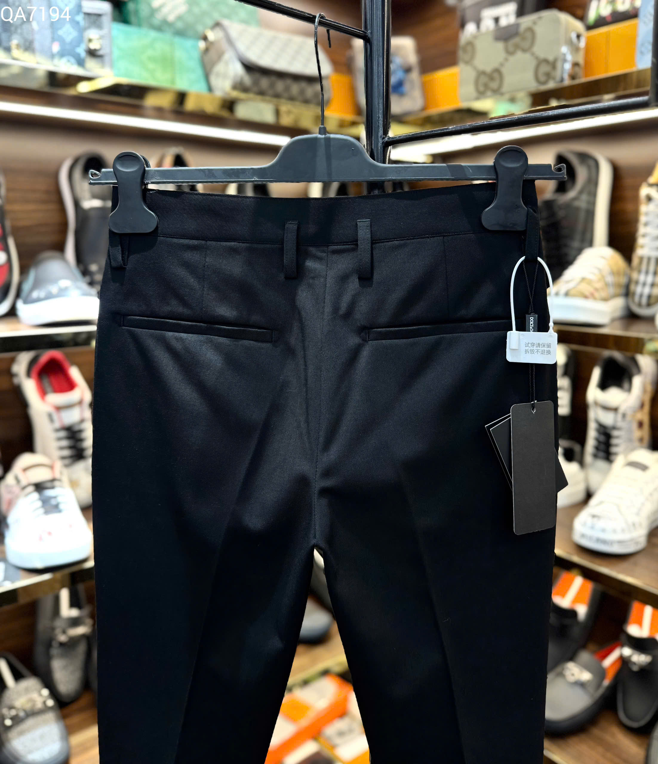 Quần tây âu Dolce Gabbana logo DG tag bạc cạp Like Auth 28-36 MK