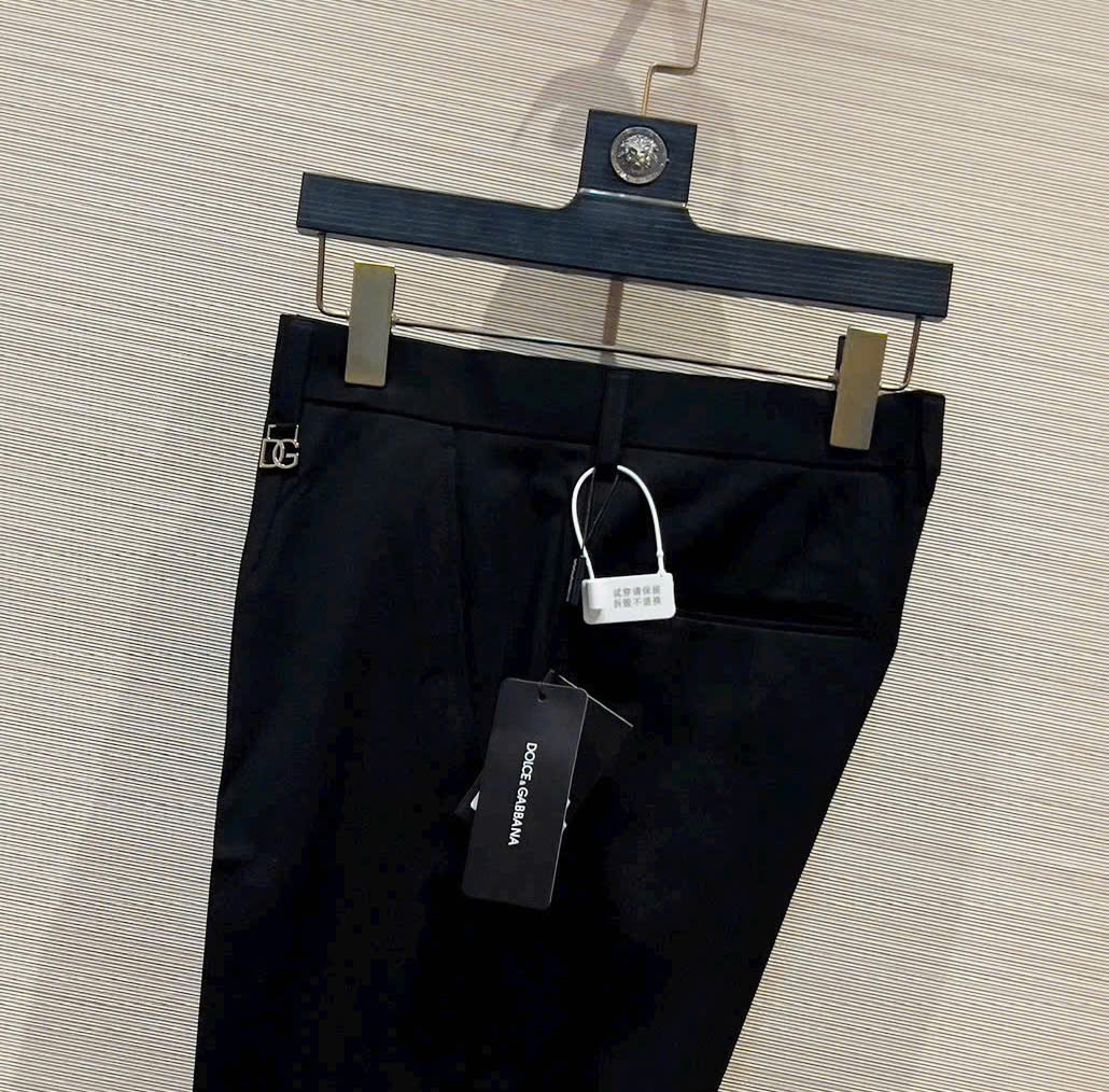 Quần tây âu Dolce Gabbana logo tag bạc DG Like Auth 28-36 MK